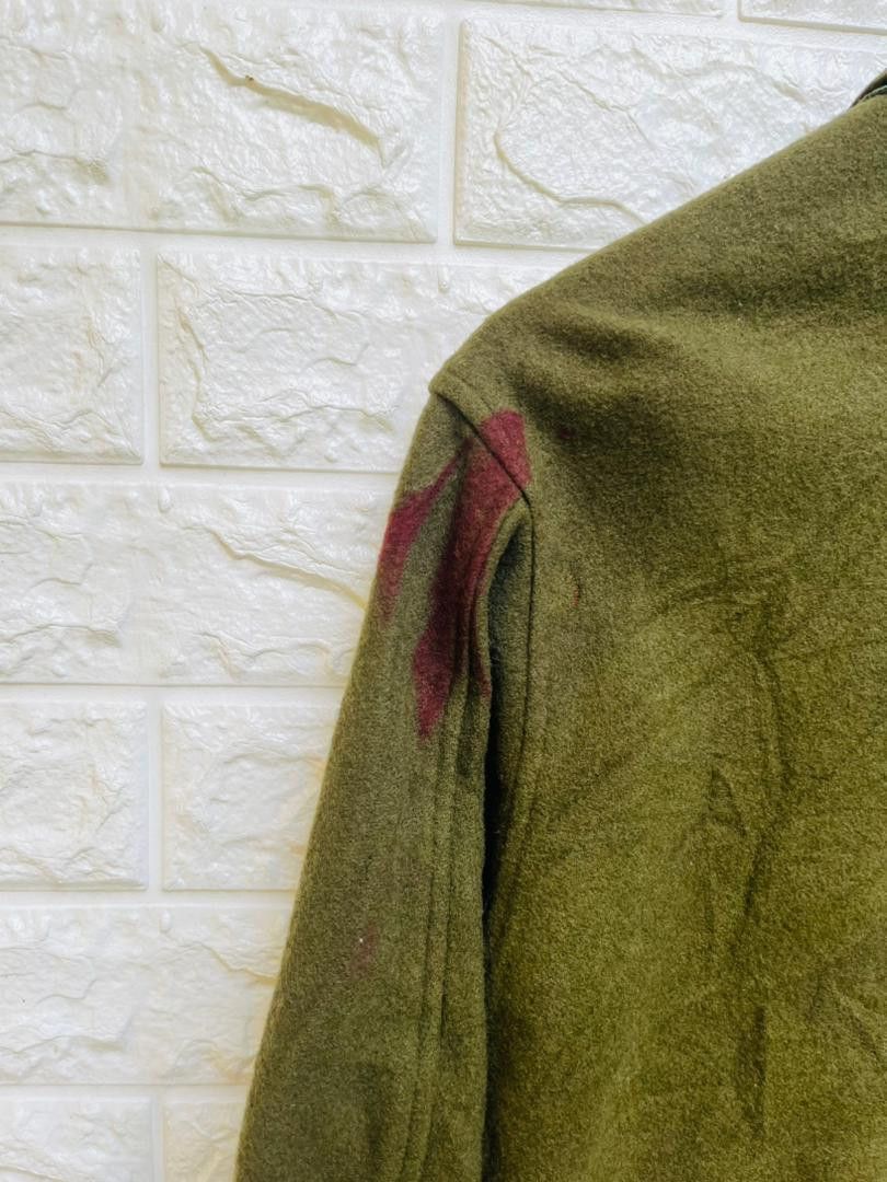 Vintage Vintage 40s Military Army Wool Jacket Designer Fashion Style Size US M / EU 48-50 / 2 - 9 Thumbnail