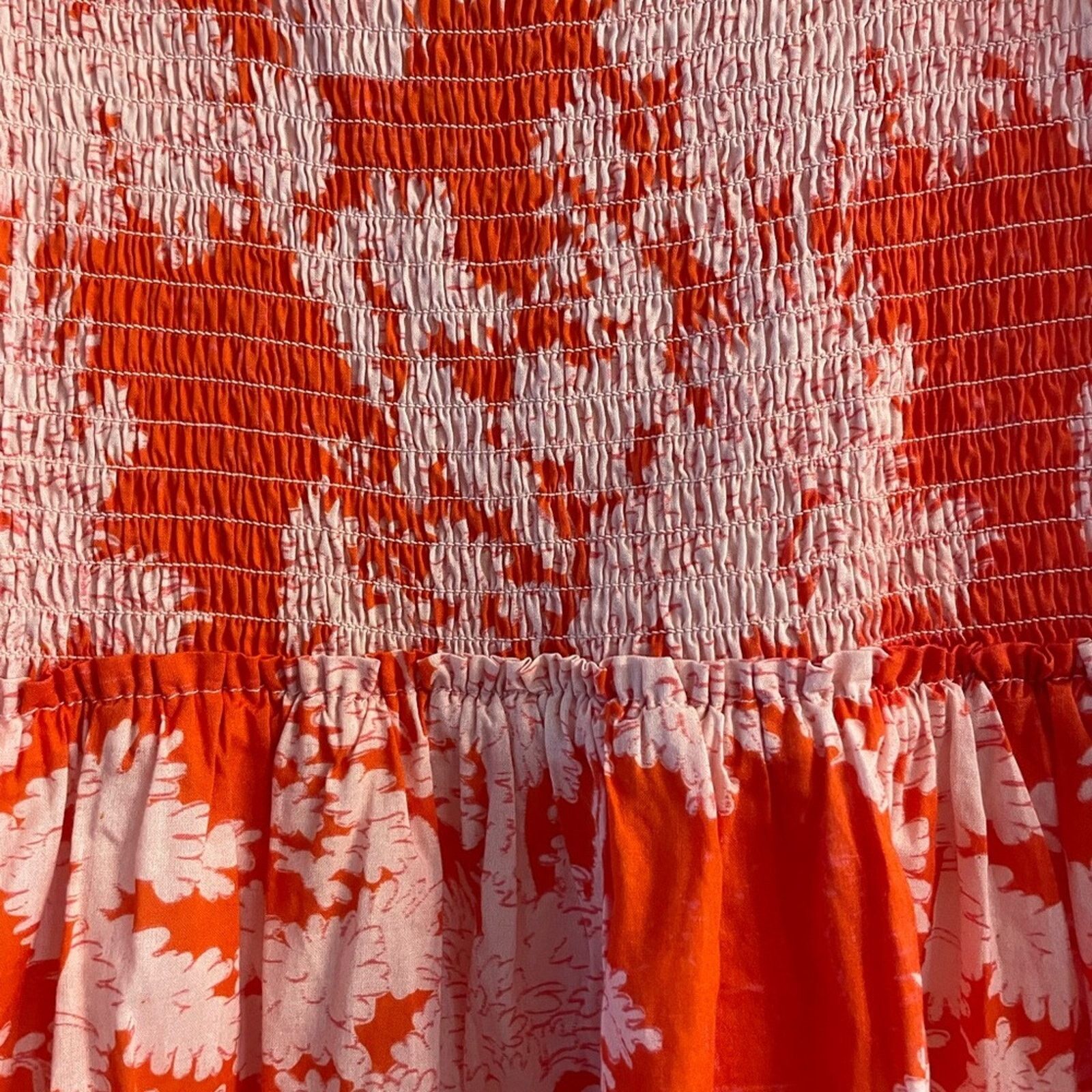 & Other Stories Tuckernuck Red and White Floral Sun Dress Size S / US 4 / IT 40 - 5 Thumbnail