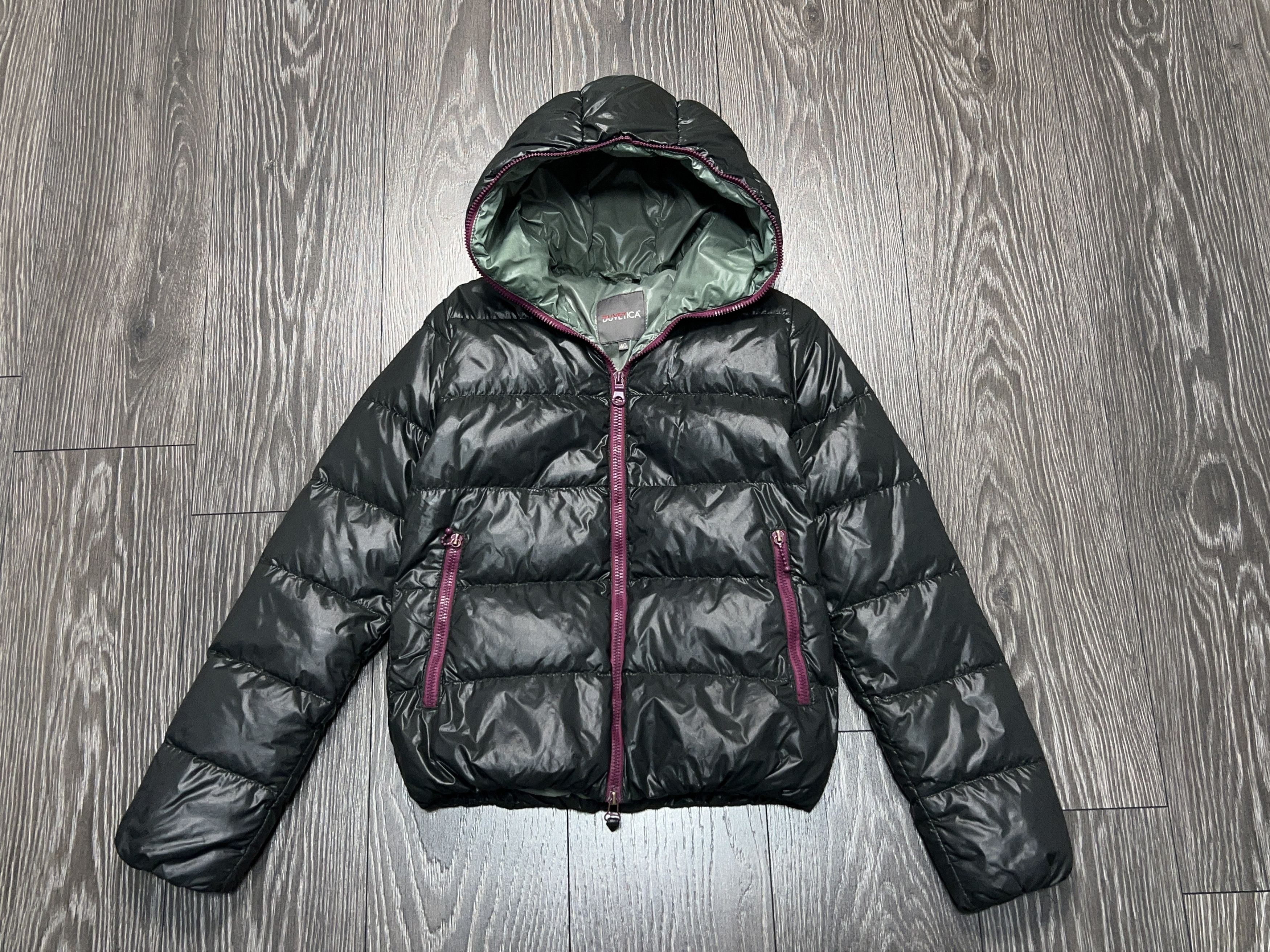 Duvetica Womens DUVETICA Goose Down Zip Jacket Puffer Hooded Size 40 Size S / US 4 / IT 40 - 1 Thumbnail