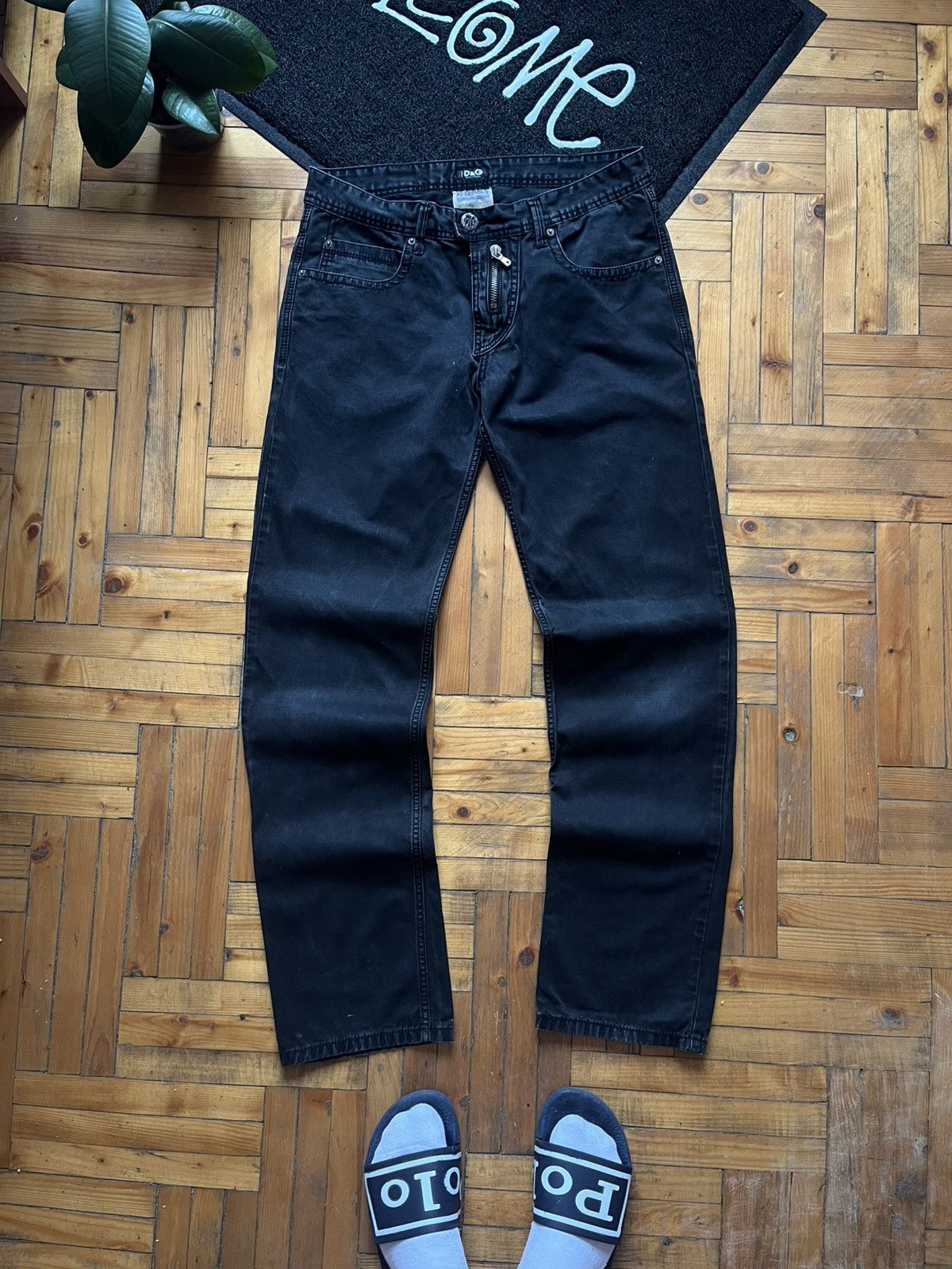 Dolce & Gabbana × Vintage Vintage Dolce&Gabbana DG Metal Logo Avant Garde Pants Size US 34 / EU 50 - 3 Thumbnail