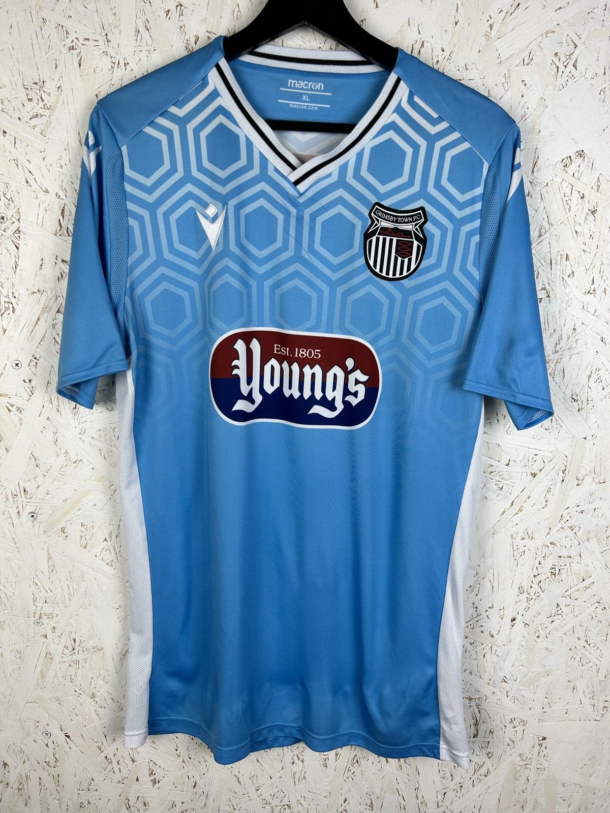 Macron Macron Grimsby Town 2021/22 Away Kit Soccer Jersey Blue XL Size US XL / EU 56 / 4 - 1 Thumbnail
