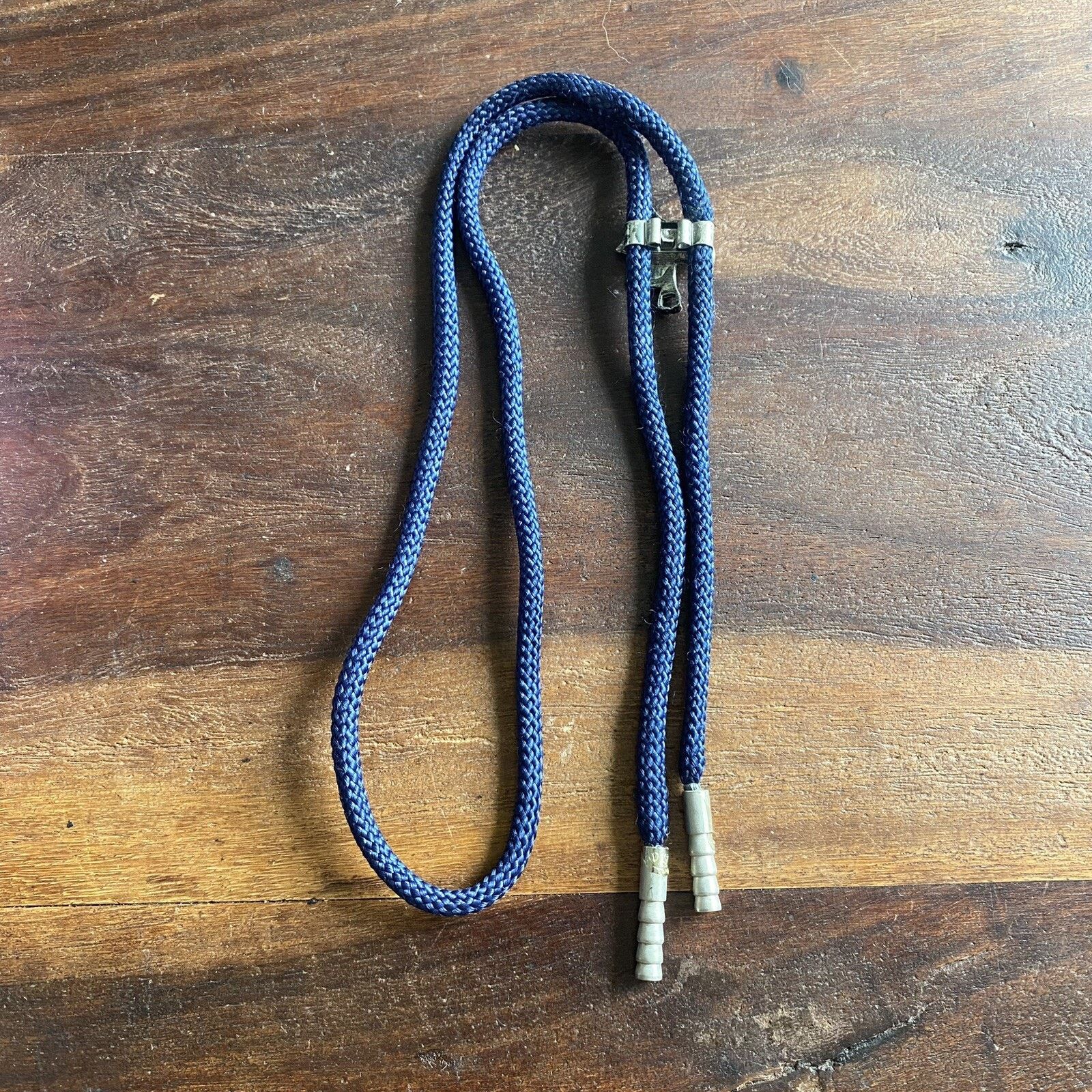 Other Horse Saddle Western Rodeo Cowboy Bolo Tie Silver Tone Blue Size ONE SIZE - 4 Thumbnail