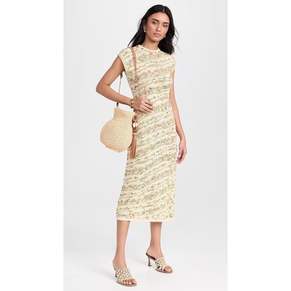 Ulla Johnson Ulla Johnson Dune Dress Confetti knit midi yellow size M Size M / US 6-8 / IT 42-44 - 4 Thumbnail