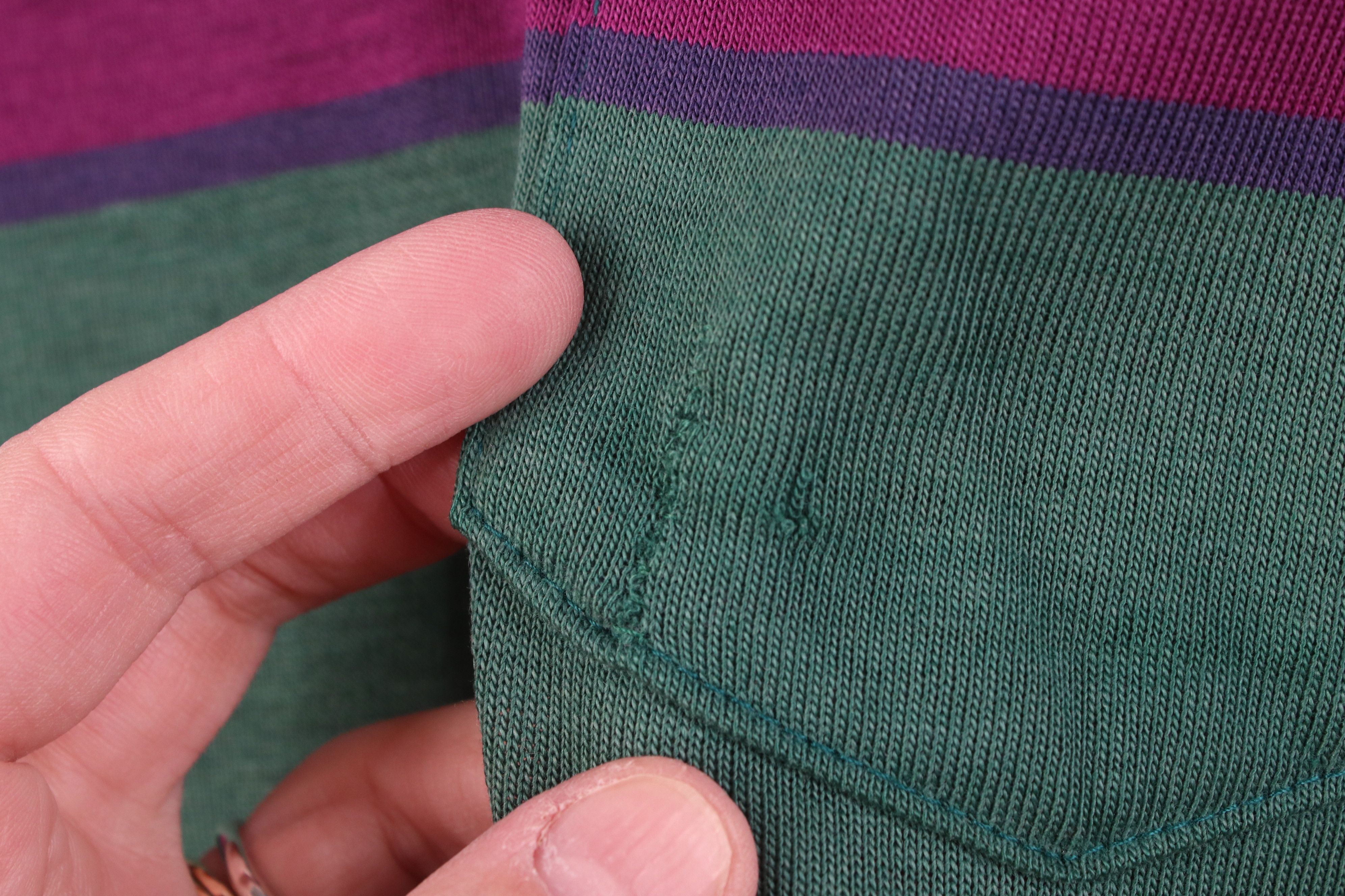 Vintage Vintage 80s 90s Streetwear Knit Striped Golf Polo Shirt USA Size US XL / EU 56 / 4 - 5 Thumbnail