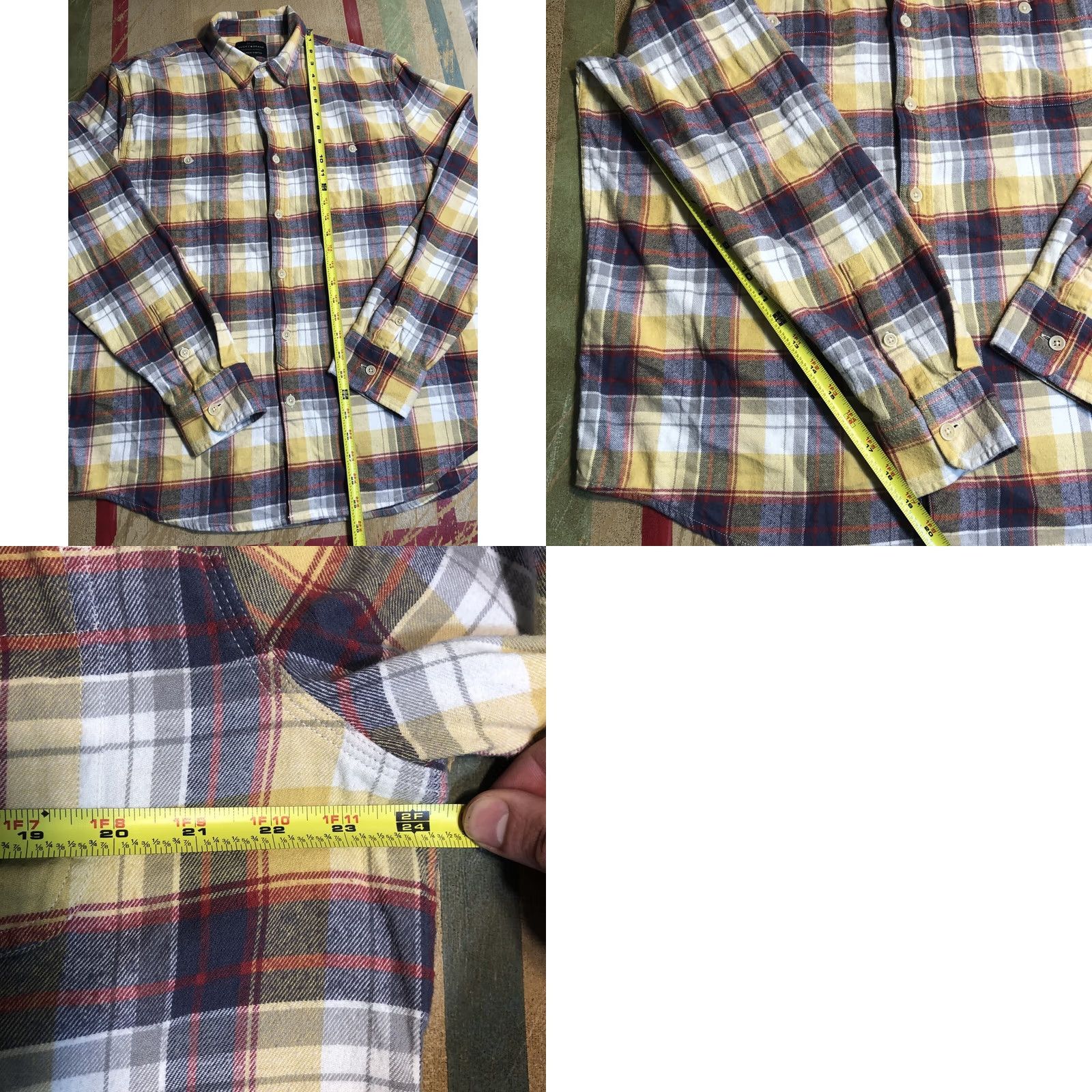 Lucky Brand Lucky Brand Flannel Shirt Mens XL Blue Yellow Plaid Long Sleeve Button-Up Casual Workwear Streetwear Vintage No Size US XL / EU 56 / 4 - 7 Thumbnail