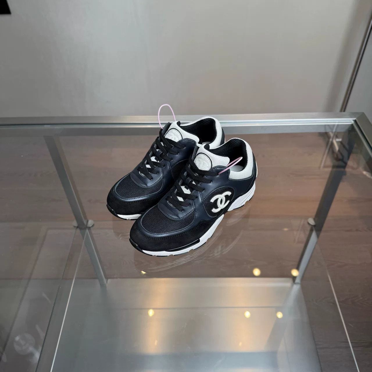 Chanel Chanel Black White Panda Sneakers Size US 6.5 / IT 36.5 - 1 Thumbnail