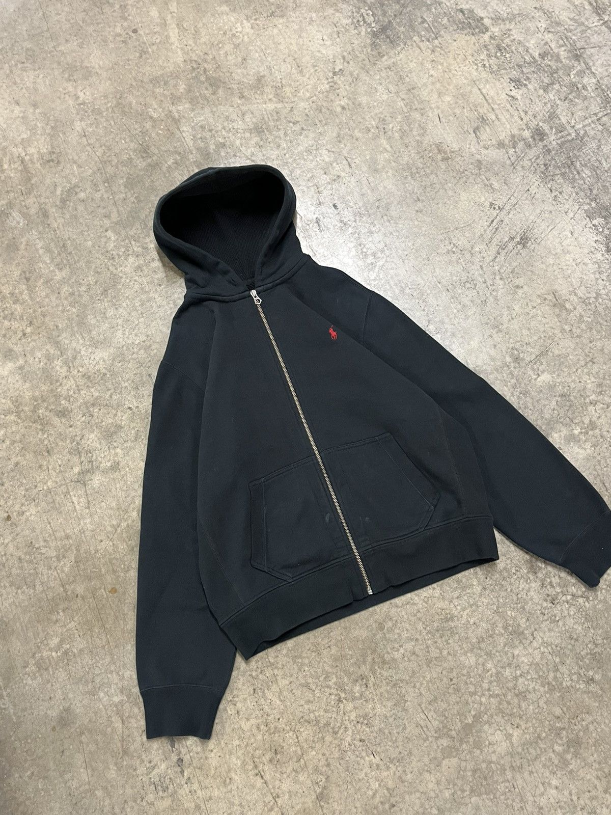 Polo Ralph Lauren × Vintage Polo Ralph Lauren vintage thermal lined zip up hoodie Size US XL / EU 56 / 4 - 2 Thumbnail