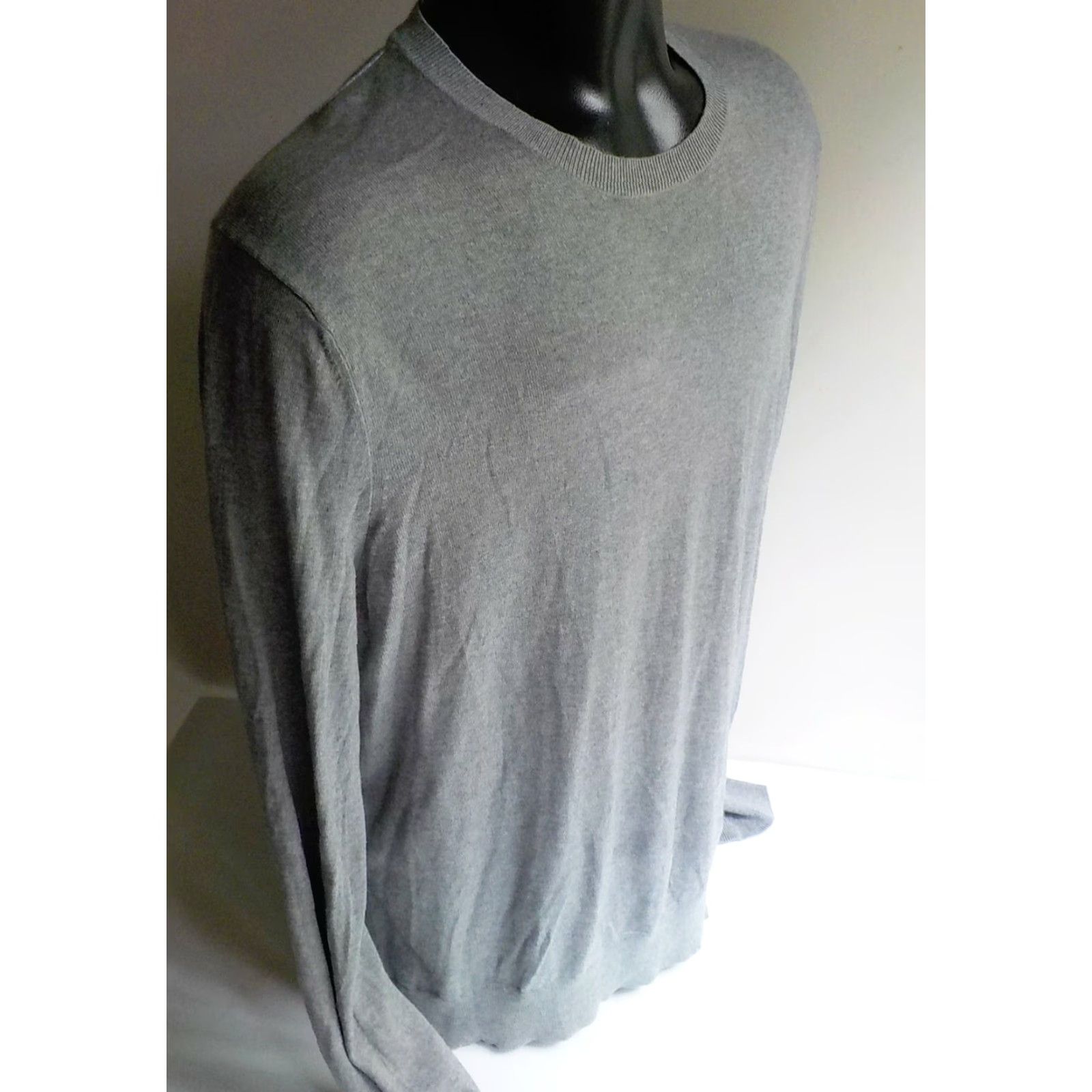 Banana Republic Banana Republic Crewneck Sweater Gray L Silk/Cotton/Cashmere Mens Size US L / EU 52-54 / 3 - 3 Thumbnail