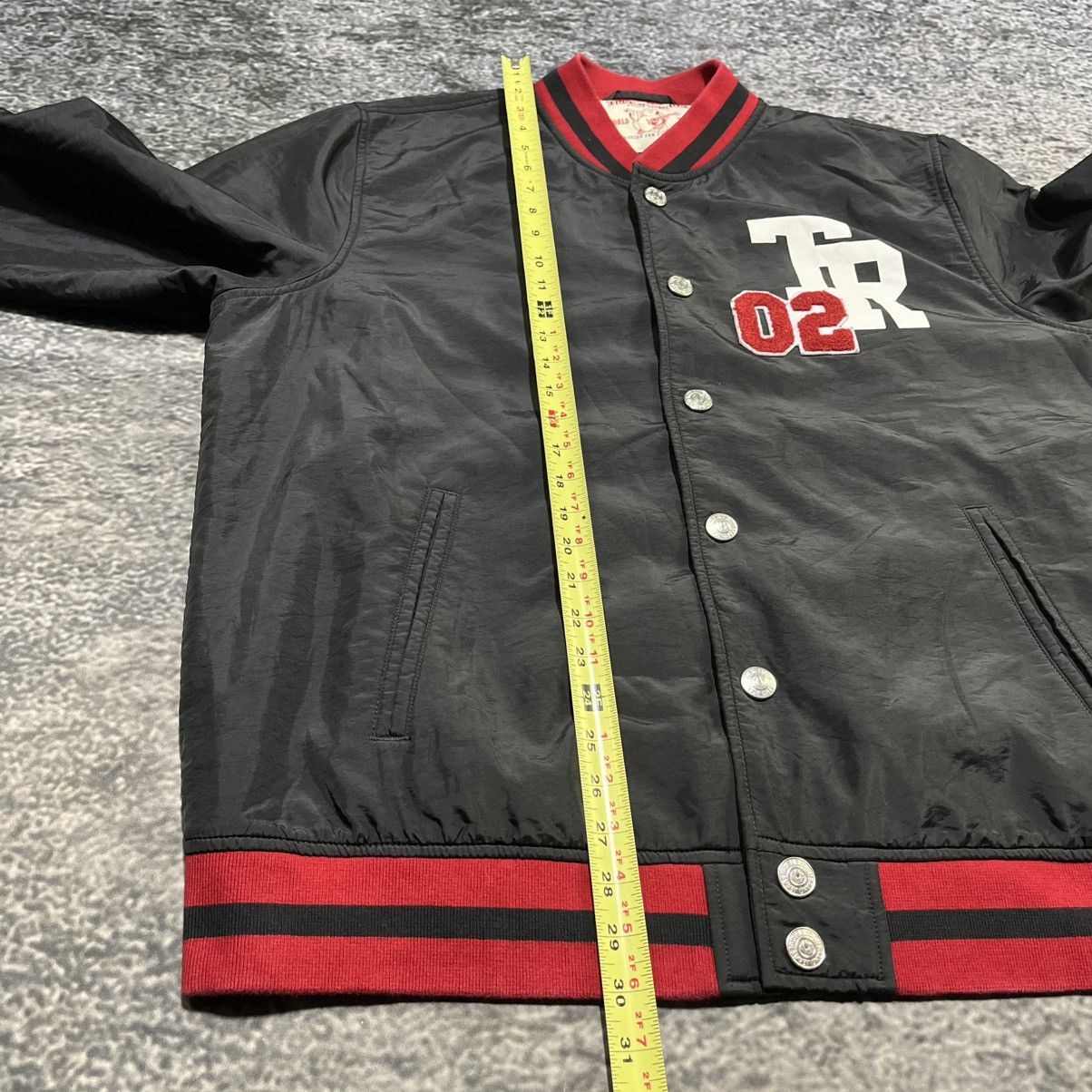 True Religion True Religion 02 Button Varsity Bomber Jacket Size 3XL Size US XXL / EU 58 / 5 - 11 Thumbnail