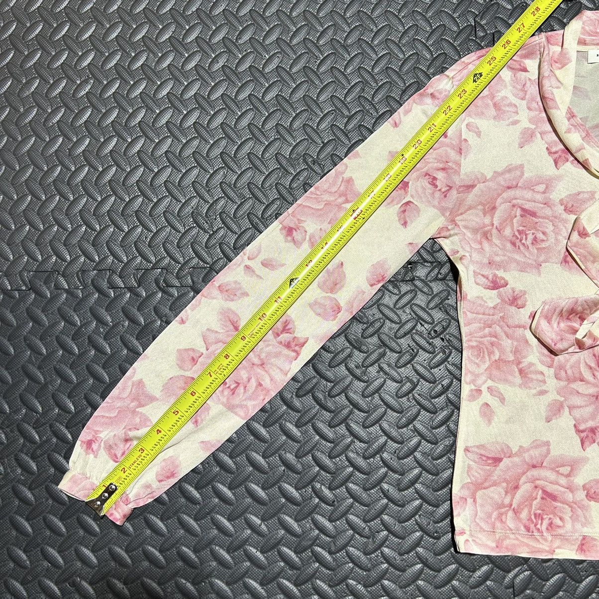 Banana Republic Vintage Banana Republic Silk Tie Neck Blouse Floral Small Size S / US 4 / IT 40 - 7 Thumbnail