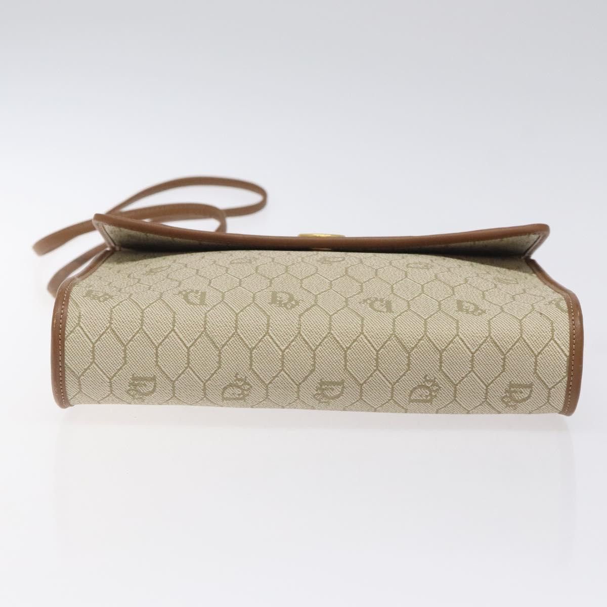 Dior DIOR Honeycomb Canvas Shoulder Bag Pvc Beige Gold Size ONE SIZE - 9 Thumbnail