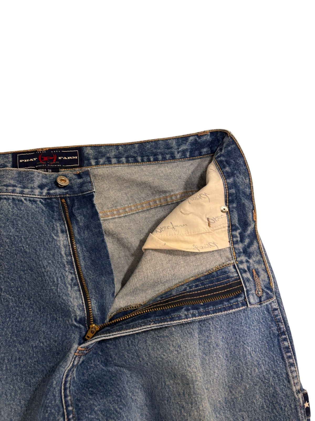 Phat Farm Phat Farm Men's 38x34 Carpenter Denim Jeans Y2K Vintage Bagy Size US 38 / EU 54 - 10 Thumbnail