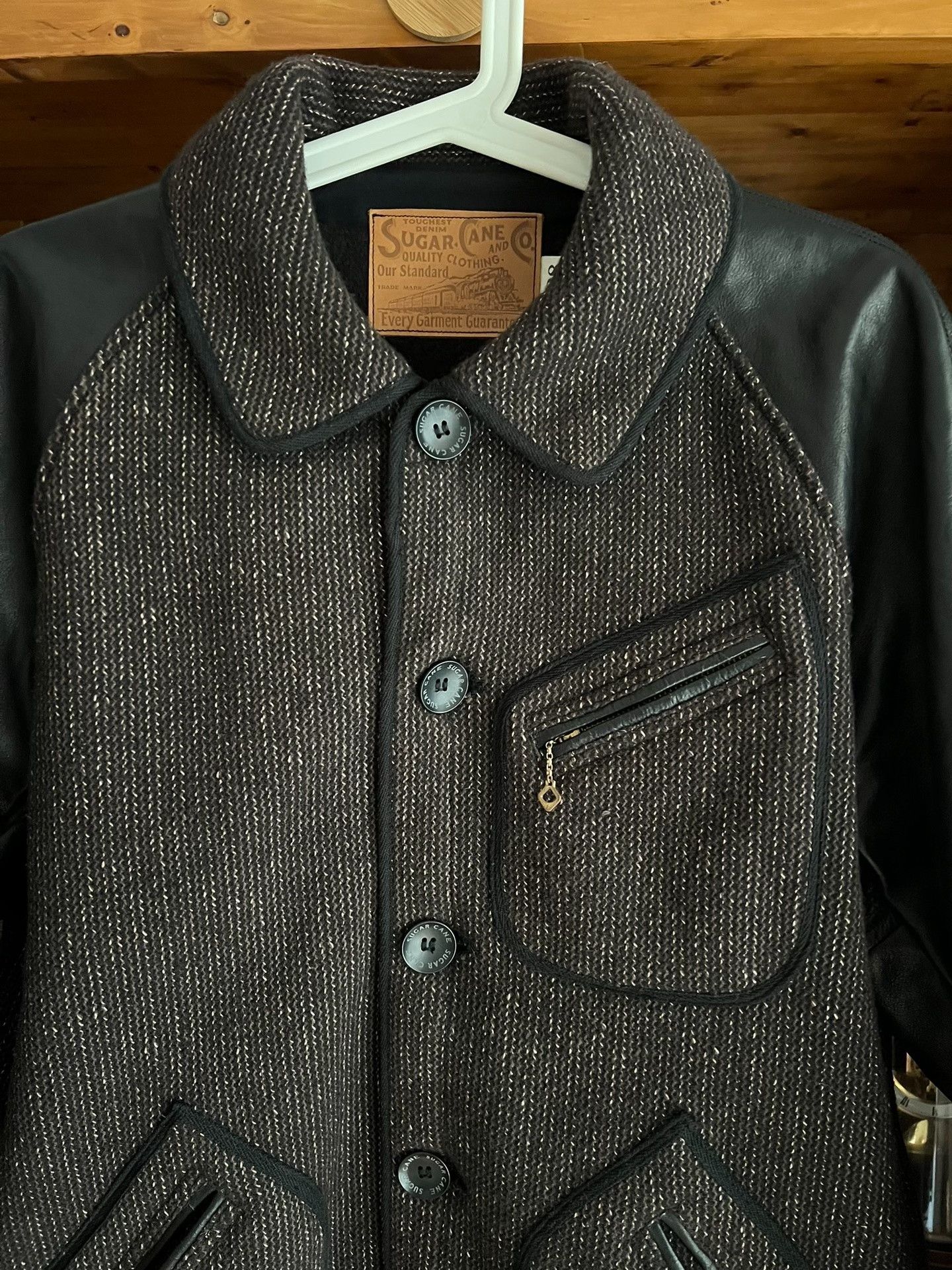 Sugar Cane Sugar Cane BBJ Horse Leather Wool Jacket Size US M / EU 48-50 / 2 - 4 Thumbnail
