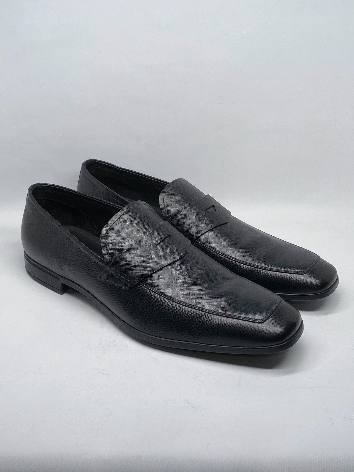 Prada Prada Saffiano Leather Penny Loafer size 12/ us size 13 Size US 13 / EU 46 - 4 Thumbnail