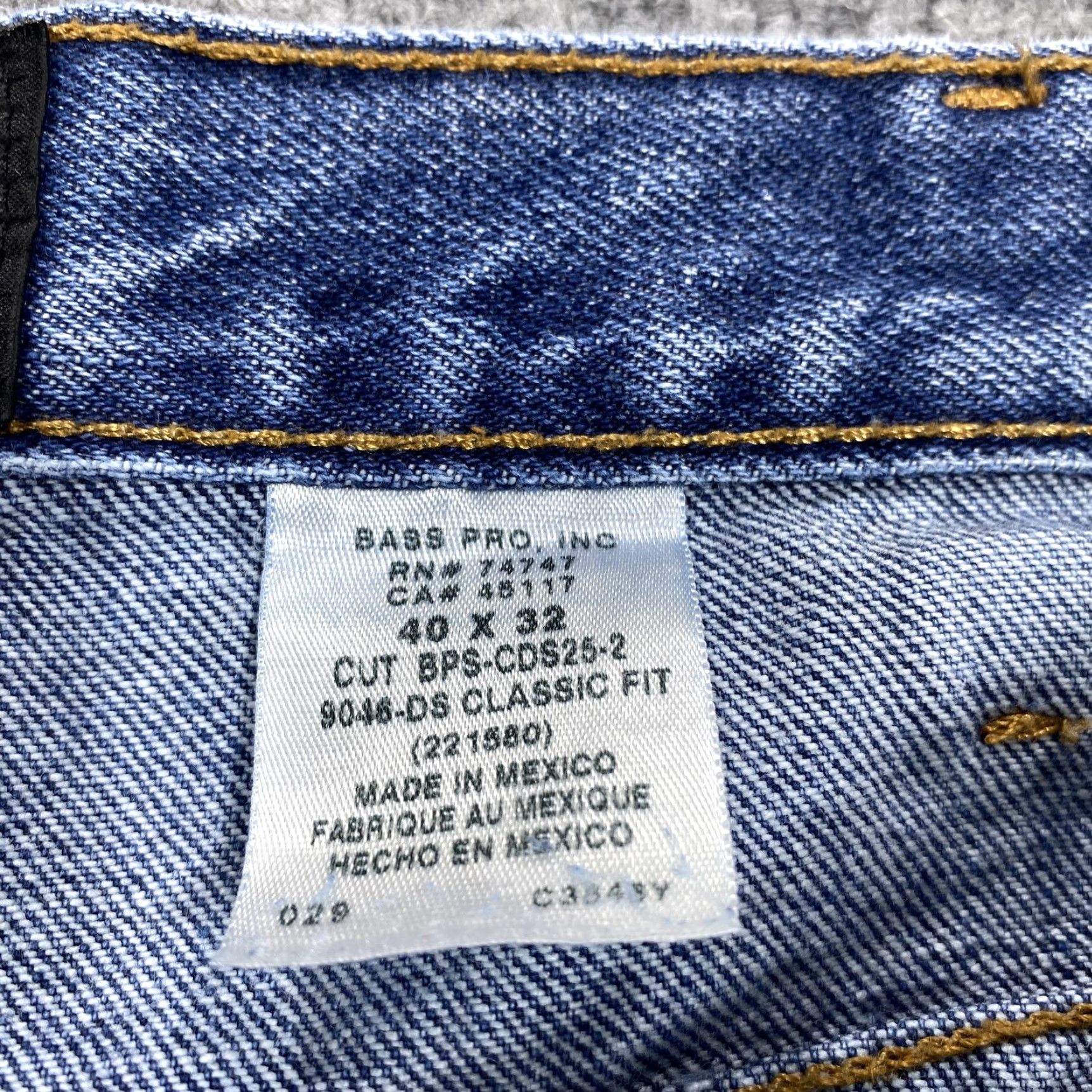 Denime RedHead Jeans Mens 40x32 Blue Straight Classic Fit Medium Wash Denim Pockets Size US 40 / EU 56 - 6 Thumbnail