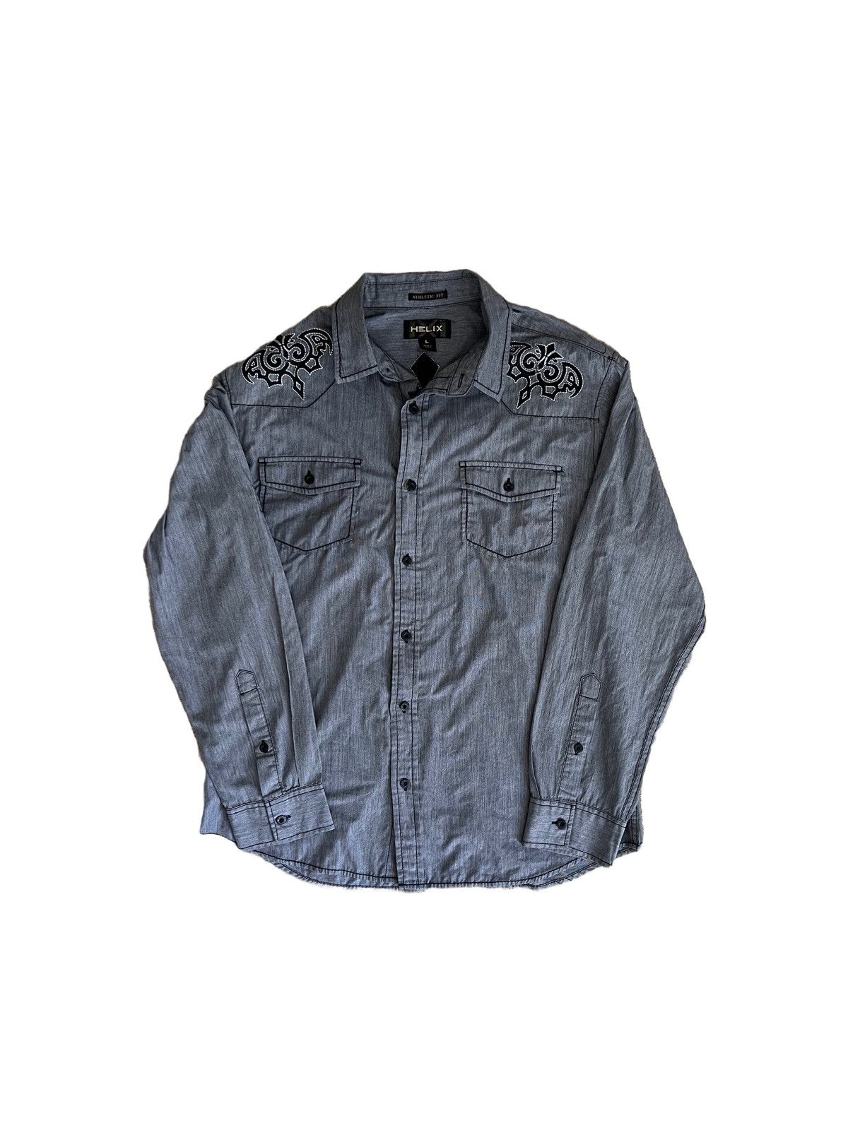 Affliction × Helix × Vintage Y2K Affliction Style Button Up Size US L / EU 52-54 / 3 - 1 Thumbnail
