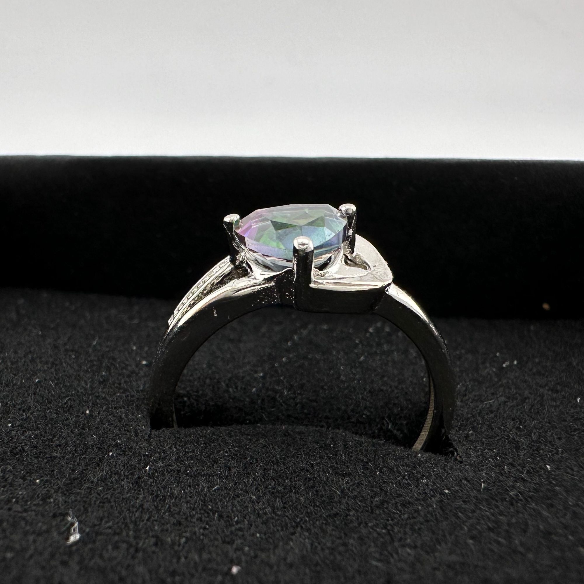 Other Trillion Cut Mystic Topaz Ring Size 7 - Sterling Size ONE SIZE - 14 Thumbnail