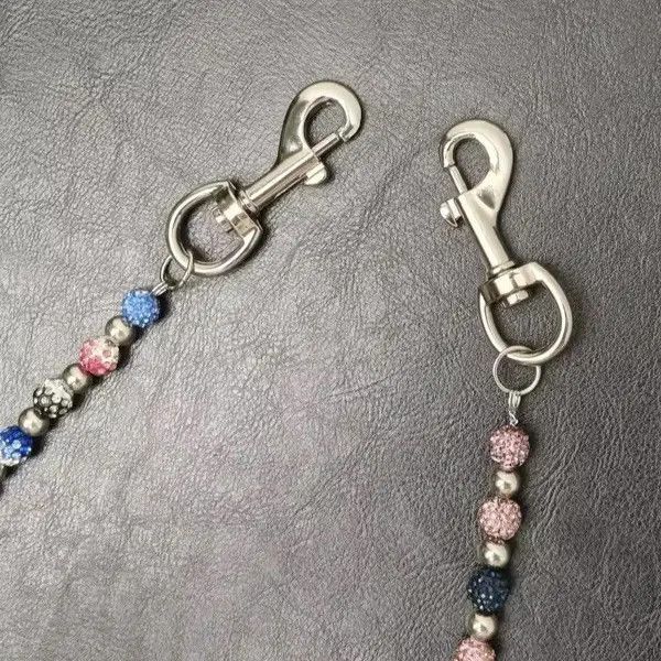 VIBE Round Beads Multicolor Punk Pants Chain Size ONE SIZE - 2 Thumbnail