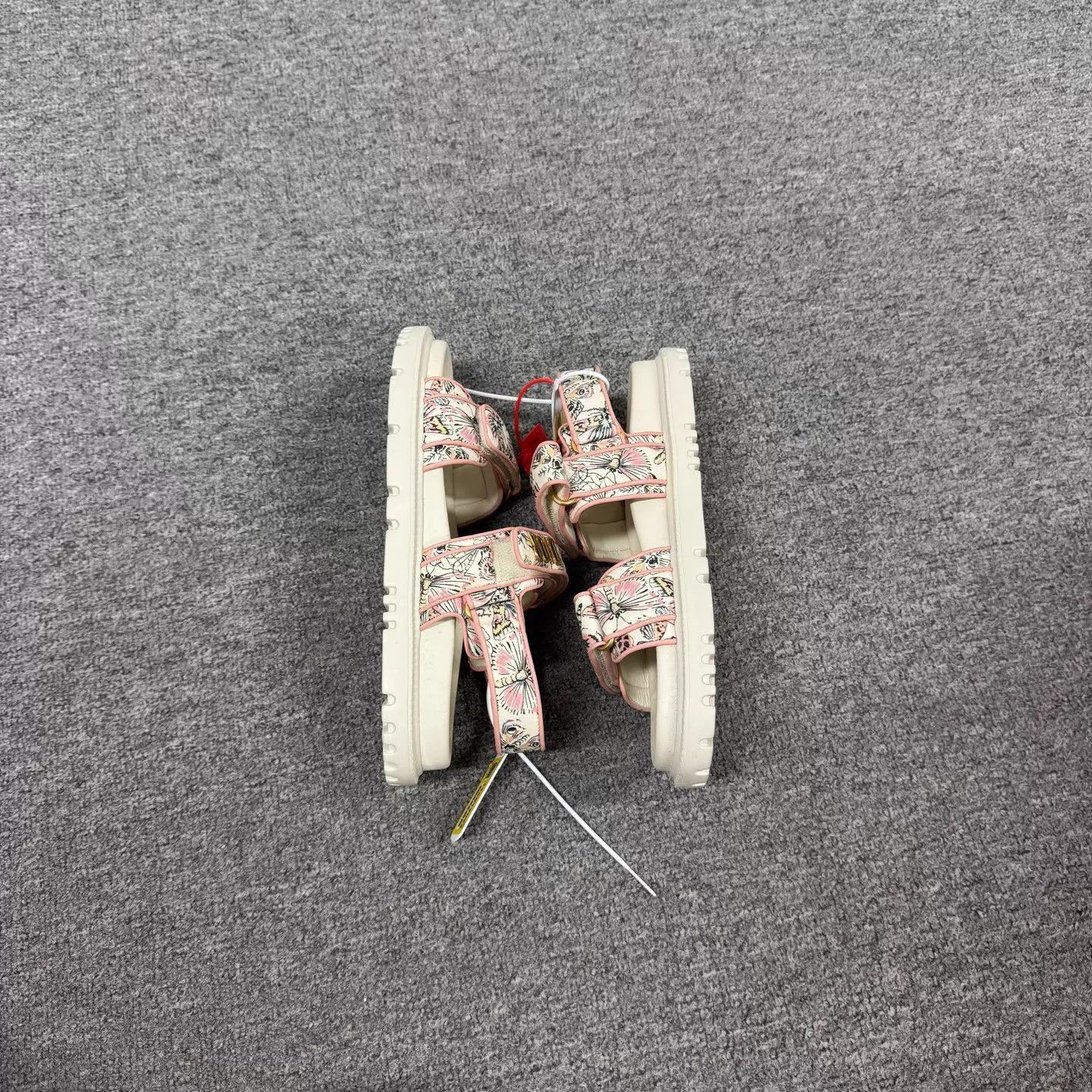 Dior Dior Dioract Floral Print Velcro Platform Sandals Size US 8.5 / IT 38.5 - 4 Thumbnail