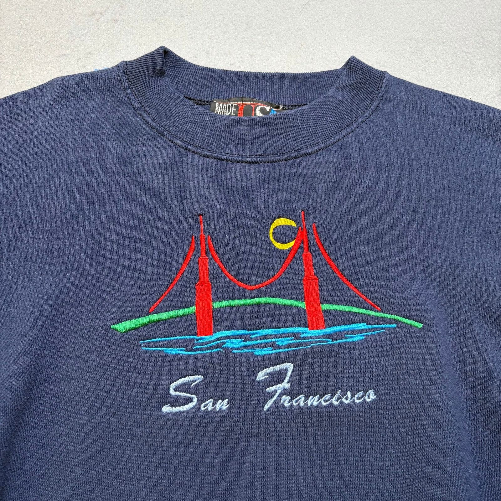 Vintage Vintage San Francisco Golden Gate Bridge Crewneck Sweatshirt Size US XL / EU 56 / 4 - 2 Thumbnail