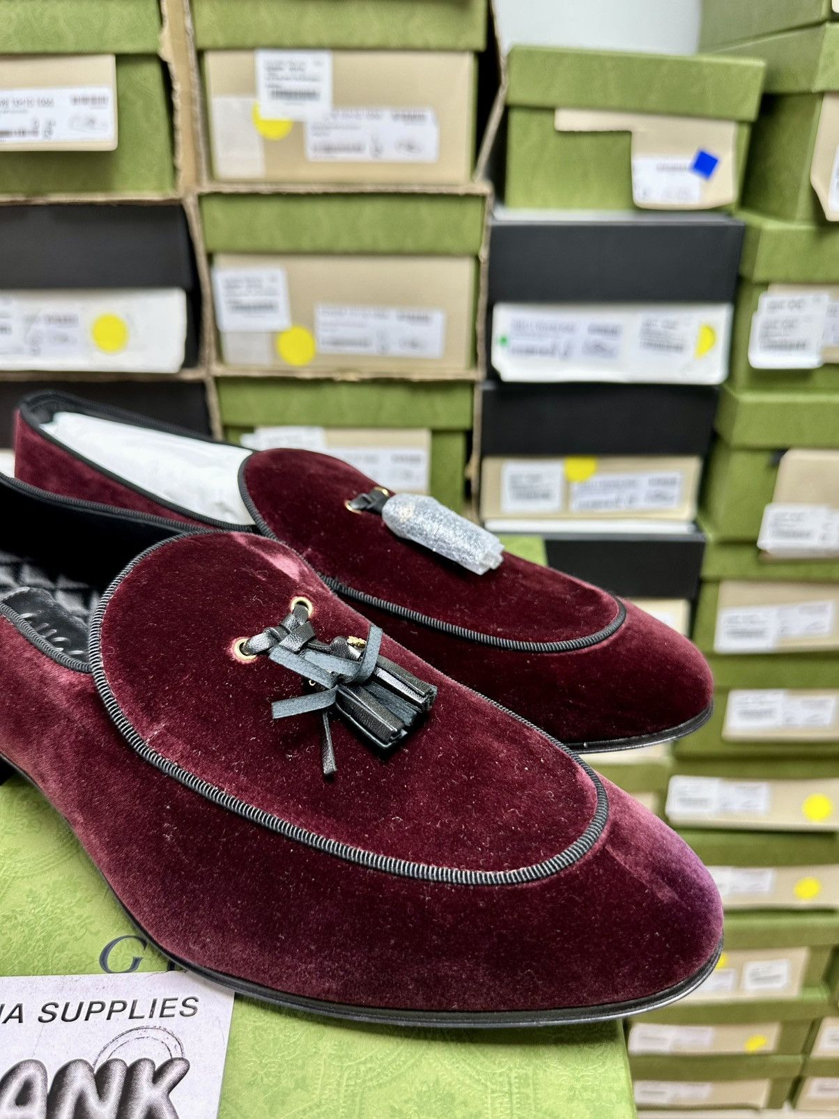 Gucci Gucci Leather Loafers 'Burgundy' Size US 11 / EU 44 - 3 Thumbnail