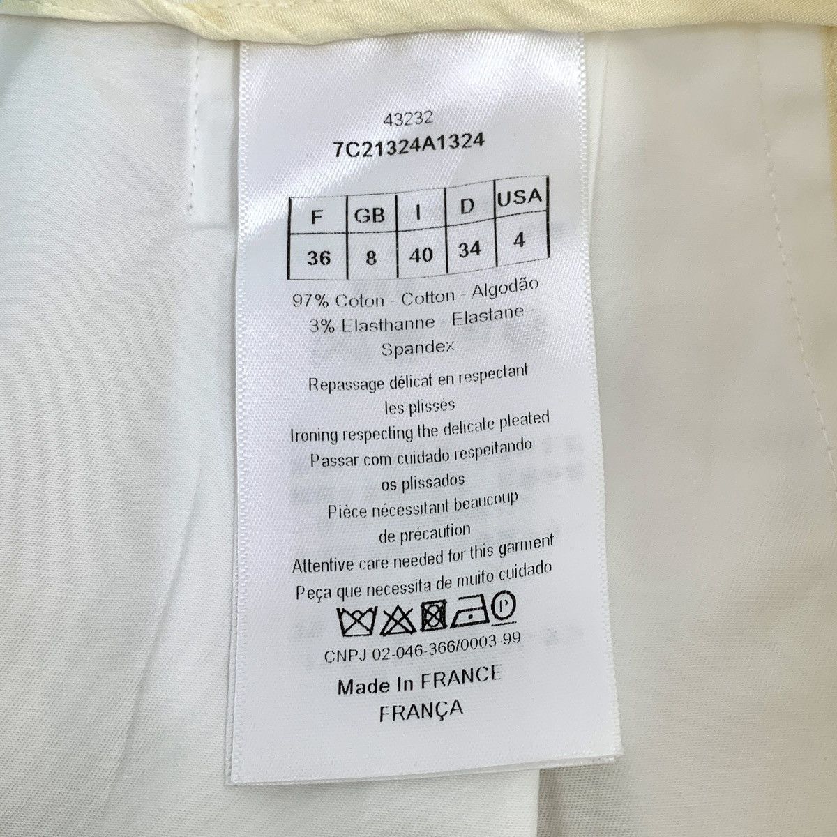 Dior Dior White Cotton Casual Pleated Halter Dress Size 25" / US 0 / IT 36 - 7 Thumbnail
