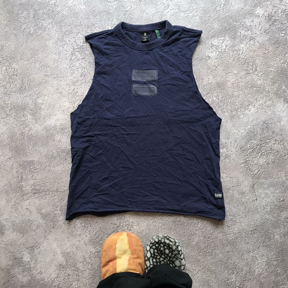Vintage Vintage G-Star Raw Distressed Tank Top Streetwear Grunge M Size US M / EU 48-50 / 2 - 1 Thumbnail