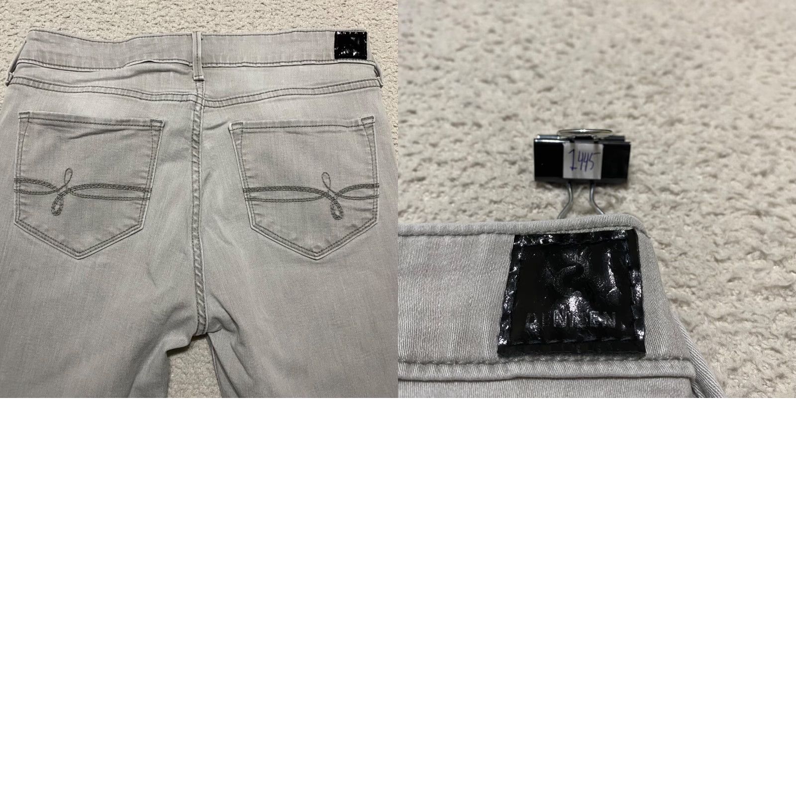Denizen DENIZEN Levi's Jeans Womens 13 Gray Denim Medium Wash Jegging Mid Rise 5-Pocket Stretch Mens Womens Size 34" / US 12 / IT 48 - 9 Thumbnail