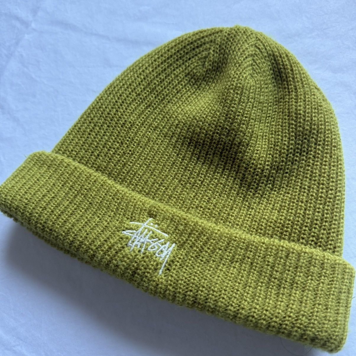 Stussy Stussy Embroidered Classic Logo Knit Beanie Moss w/ Tags Size ONE SIZE - 2 Thumbnail