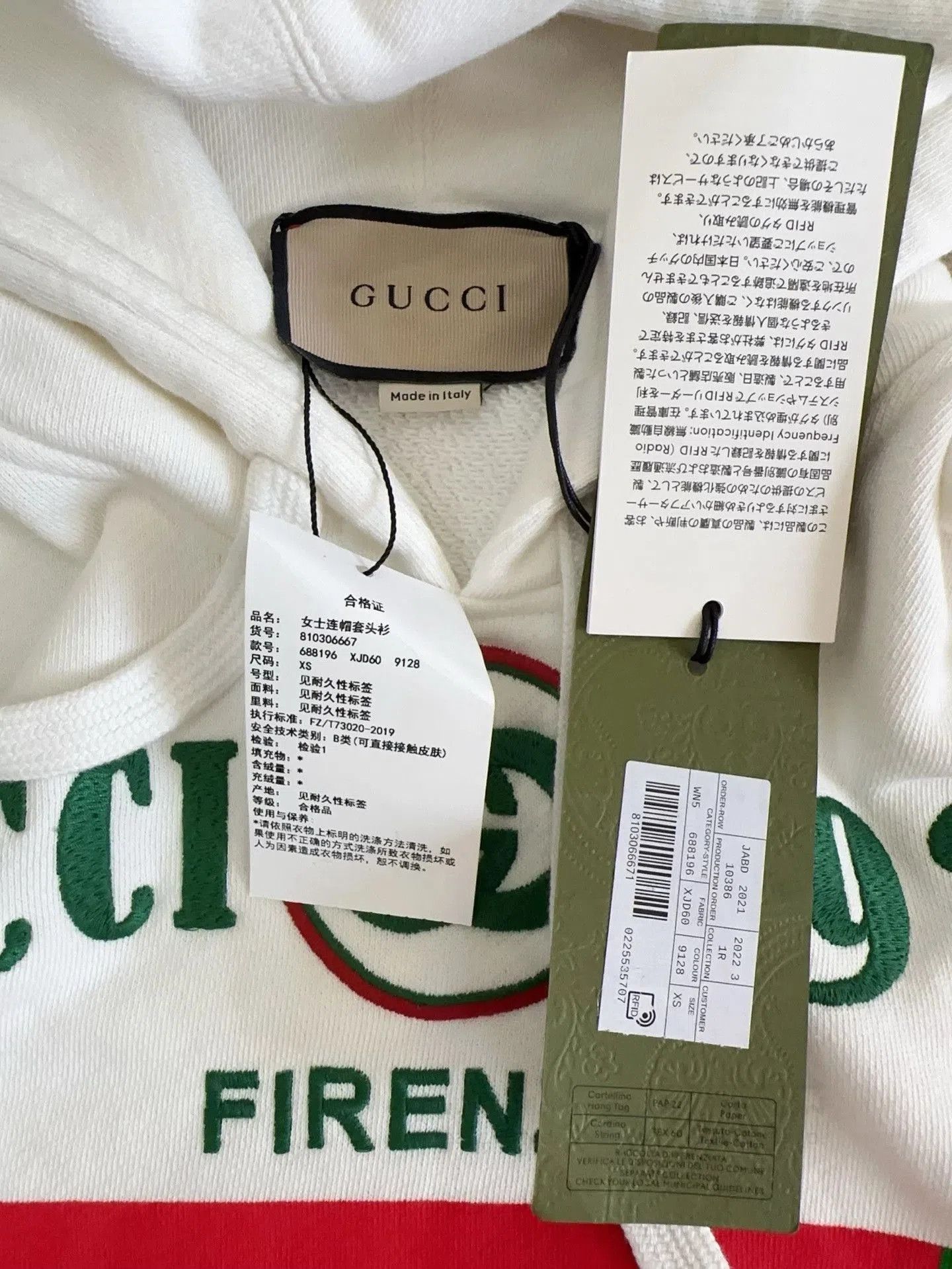 Gucci Gucci 1921 Short Hoodie. Size XS / US 0-2 / IT 36-38 - 3 Thumbnail