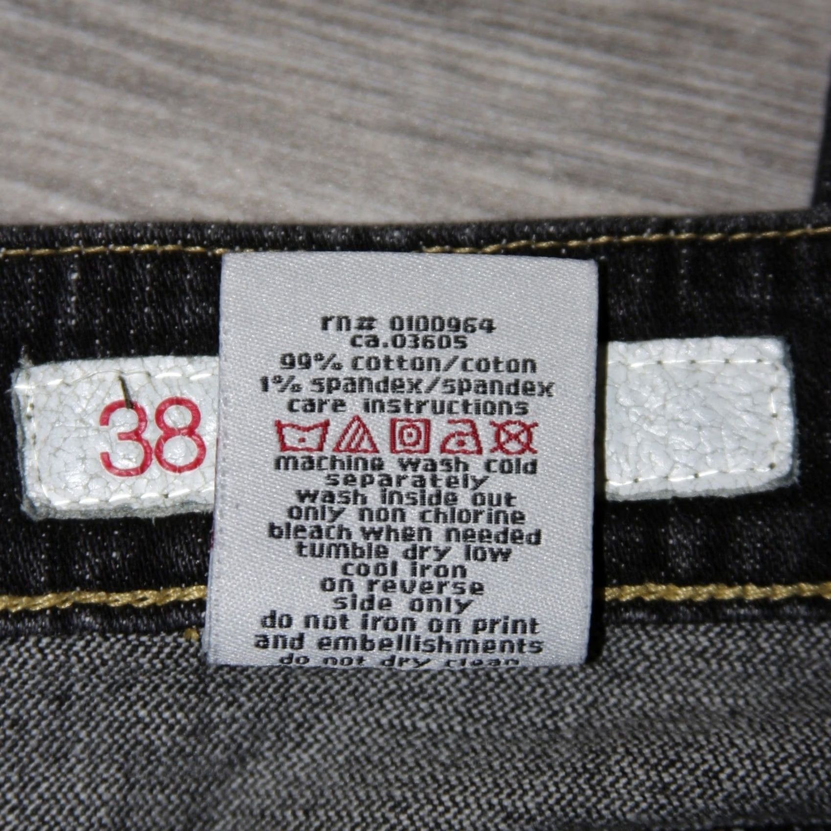 Akademiks Akademiks Jeans Mens 38 Black Denim Embroidered Pocket Y2K Streetwear Size US 38 / EU 54 - 6 Thumbnail