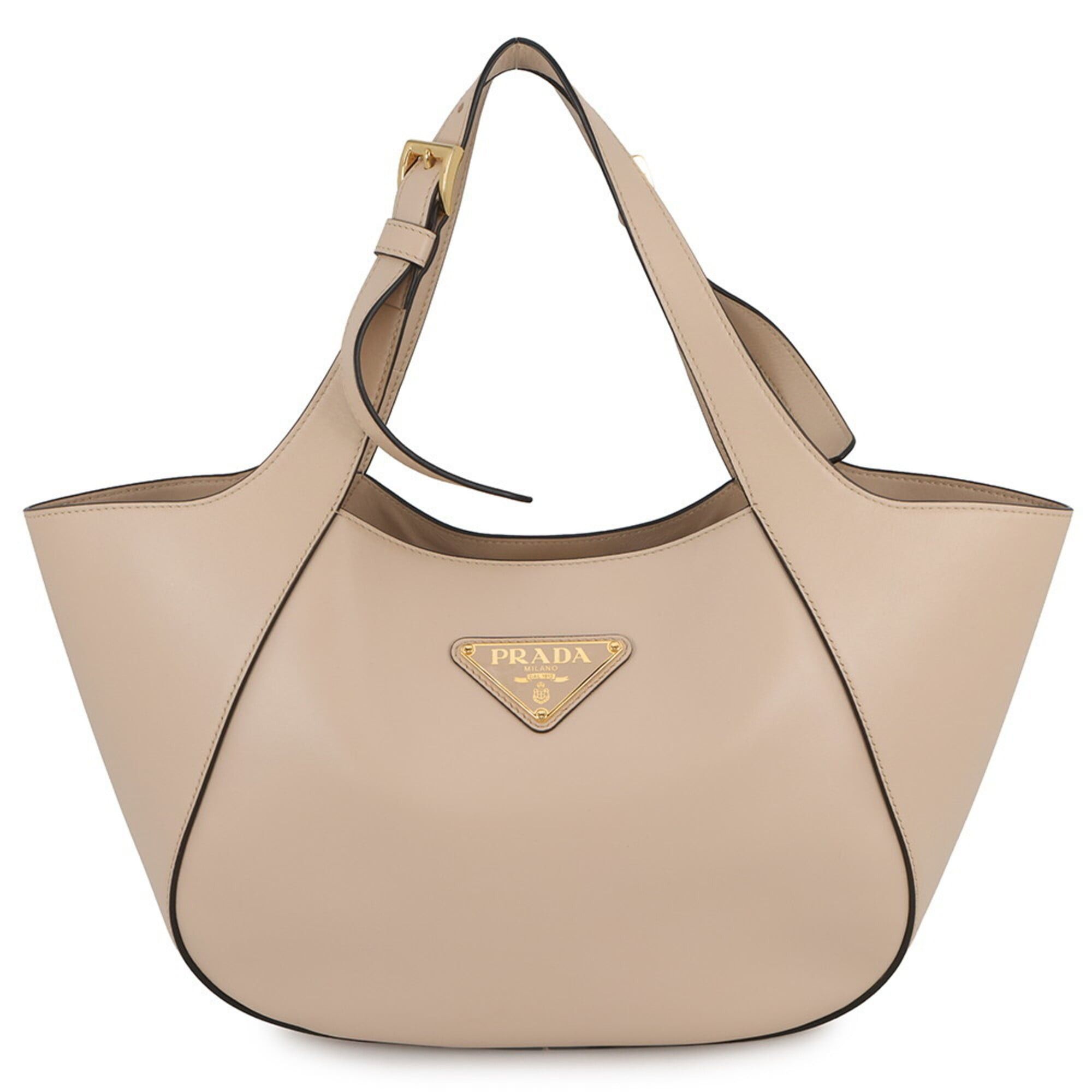 Prada Prada Tote Bag Medium Handbag Triangle Leather 1BG483 PRADA Size ONE SIZE - 1 Thumbnail
