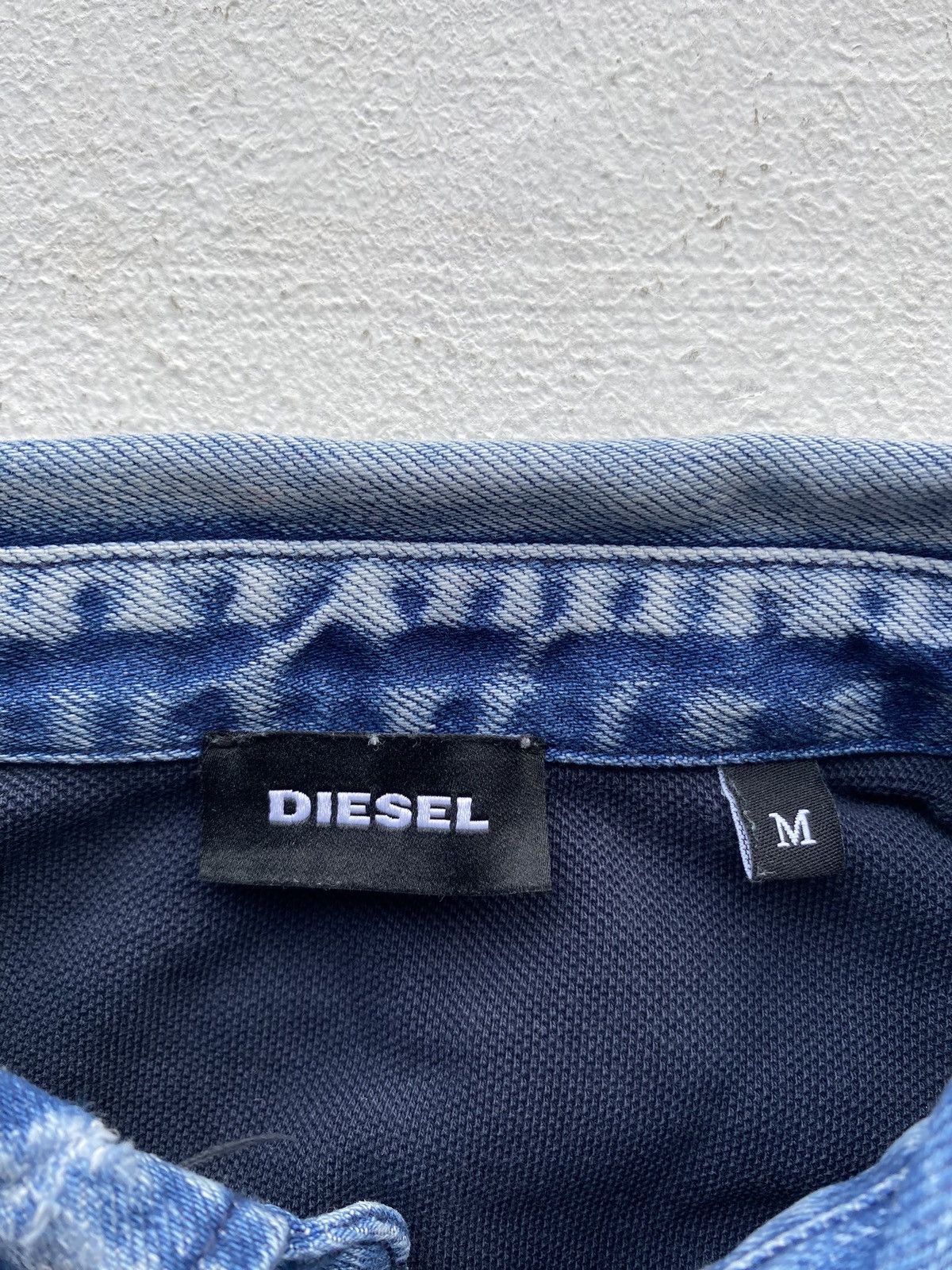 Diesel × Vintage 🔥Opium Diesel Mens Gothic Polos Denim Neck Shirt vntg Size US M / EU 48-50 / 2 - 3 Thumbnail