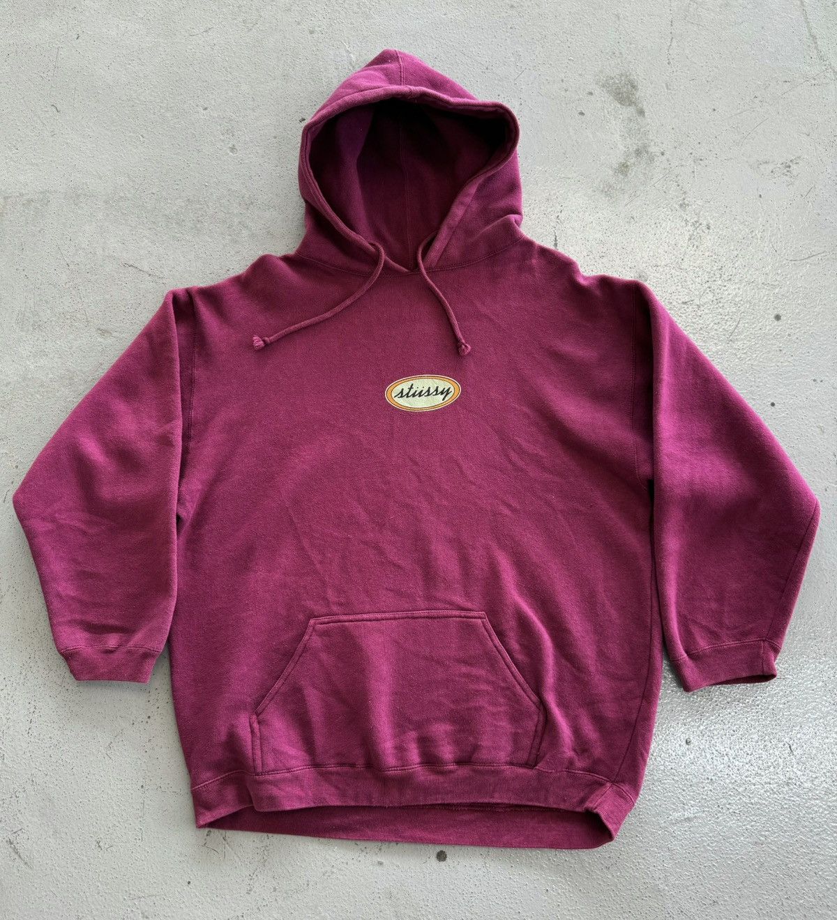 Stussy Made in USA Stussy Oval Cursive Logo Pullover Size US L / EU 52-54 / 3 - 3 Thumbnail