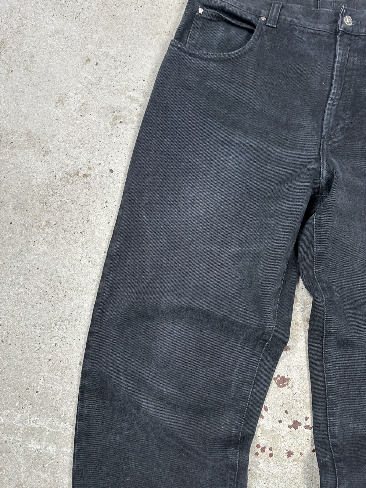 Versace × Versace Jeans Couture × Vintage Vintage Y2K Versace Jeans Couture Washed Black Denim Pants Size US 36 / EU 52 - 12 Thumbnail