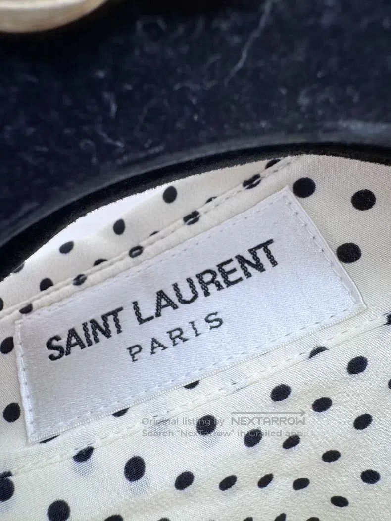 Saint Laurent Paris Saint Laurent Paris Silk Polka Dot Shirt Size XS / US 0-2 / IT 36-38 - 3 Thumbnail