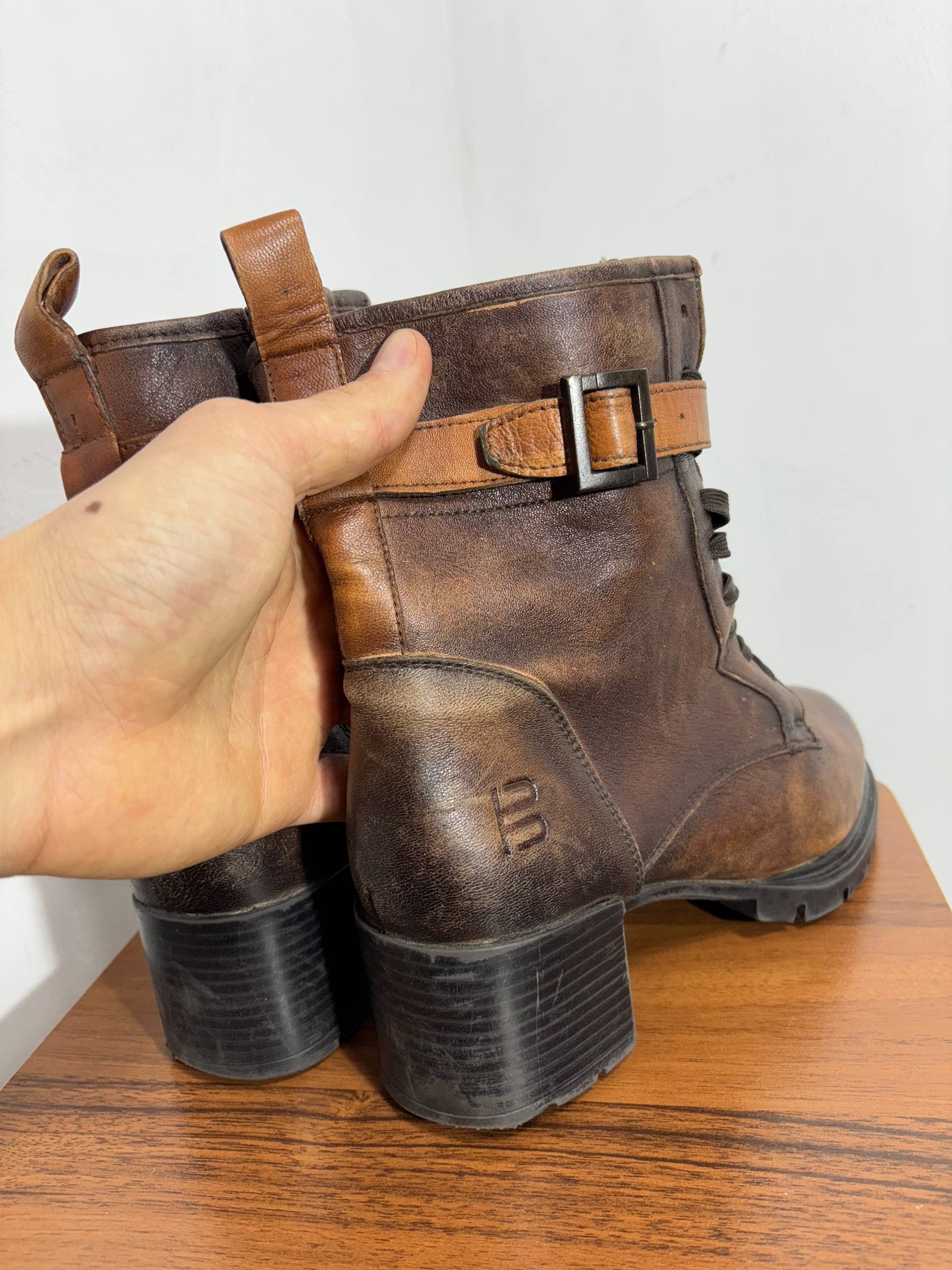 Vintage Vintage Stoned Leather High Boots Size US 9 / IT 39 - 11 Thumbnail