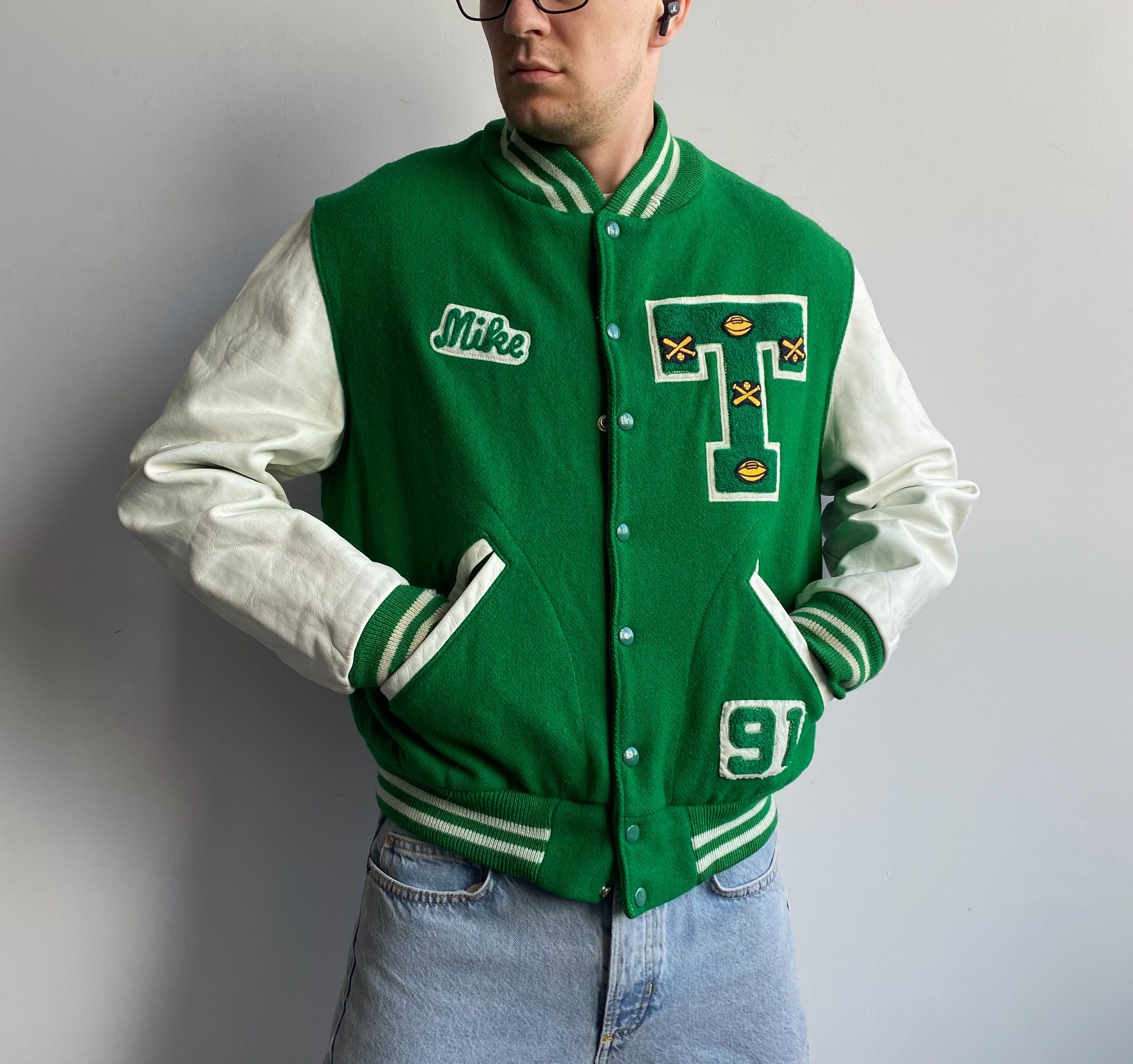 Vintage Dehen Varsity Baseball Bomber Made in USA