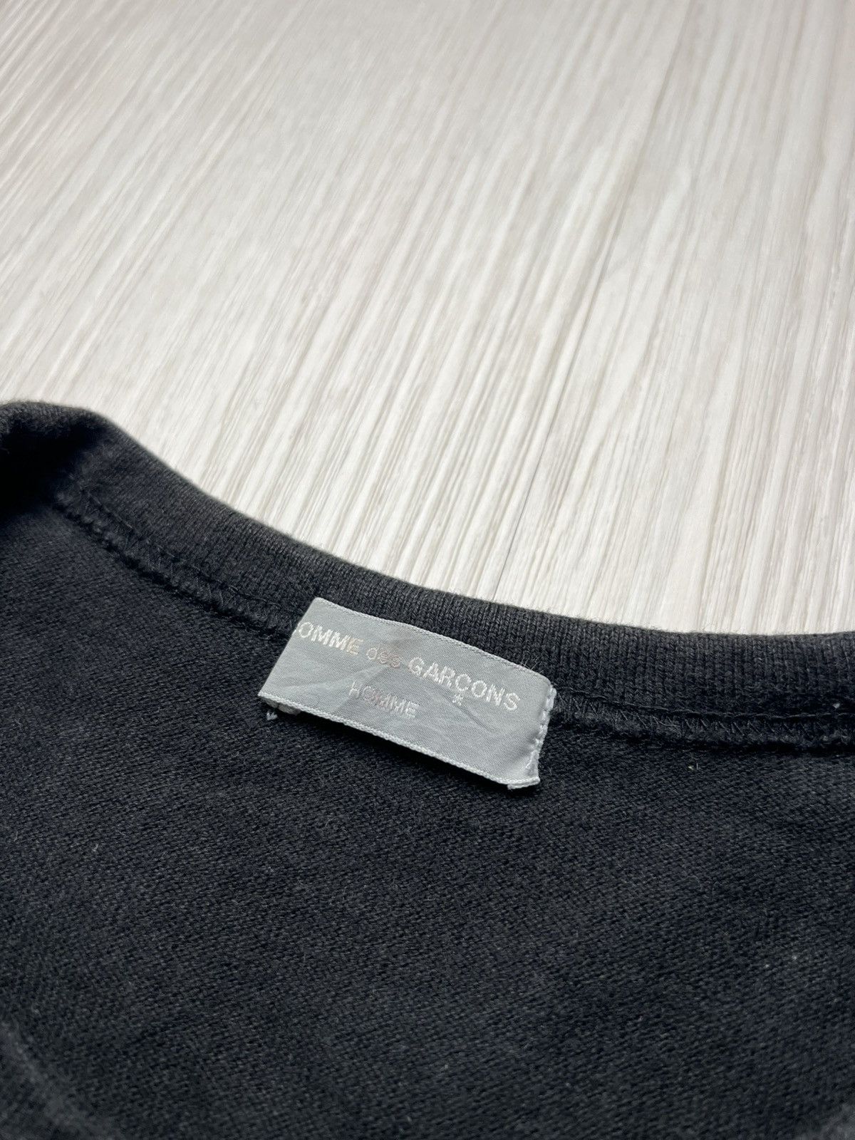 Comme des Garcons Homme Vintage 1997 Comme Des Garcons Homme Wool Patch Sweatshirt Size US L / EU 52-54 / 3 - 4 Thumbnail
