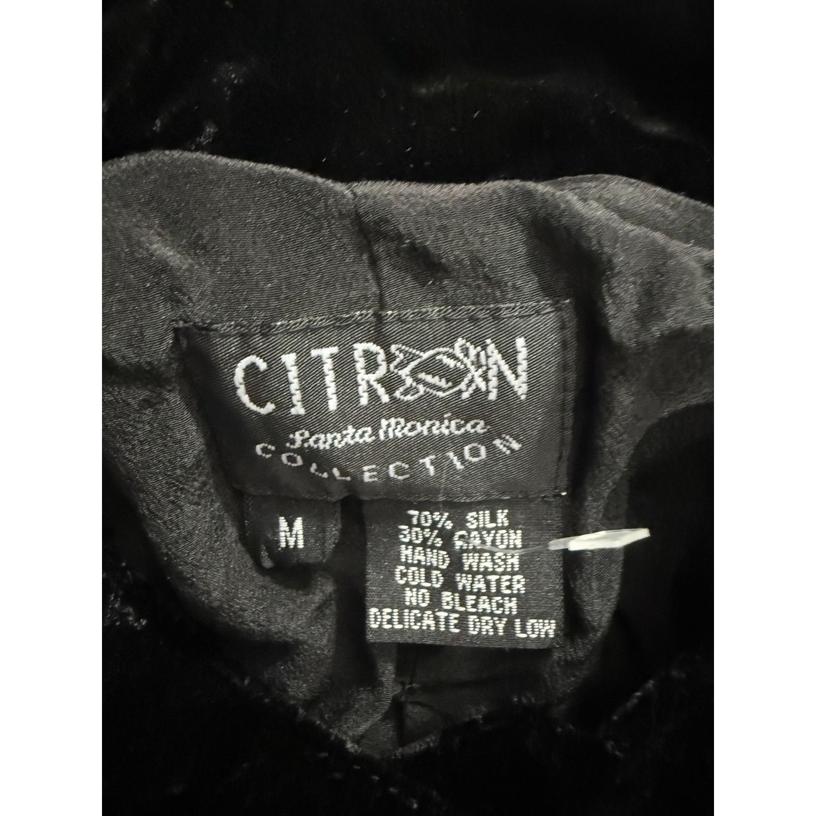 Other Citron Santa Monica Silk Rayon Velvet embroidered long Jacke Size M / US 6-8 / IT 42-44 - 2 Thumbnail