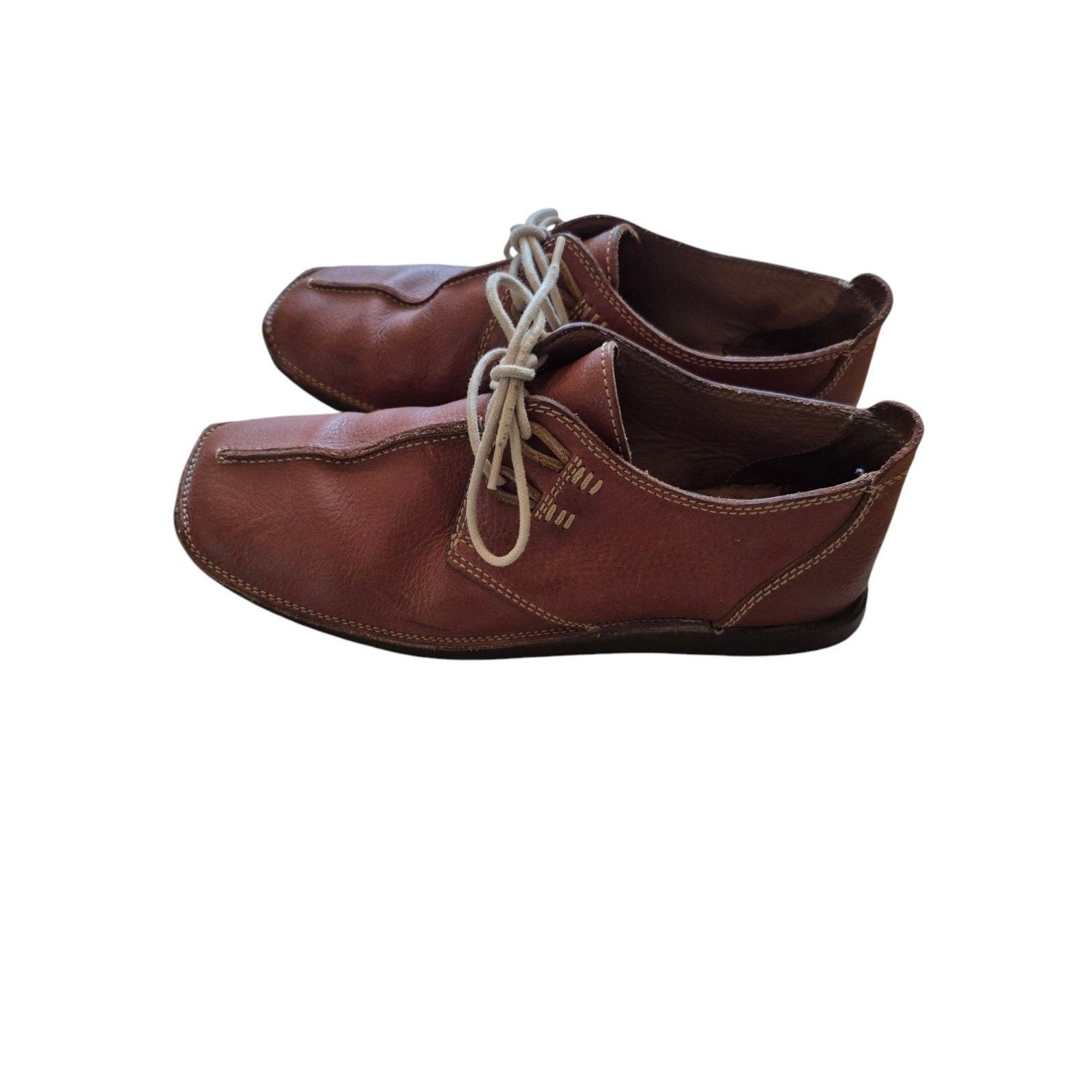 Johnston & Murphy Johnston & Murphy Mens VTG Pebbled Leather Split Toe Oxford Size US 9 / EU 42 - 2 Thumbnail