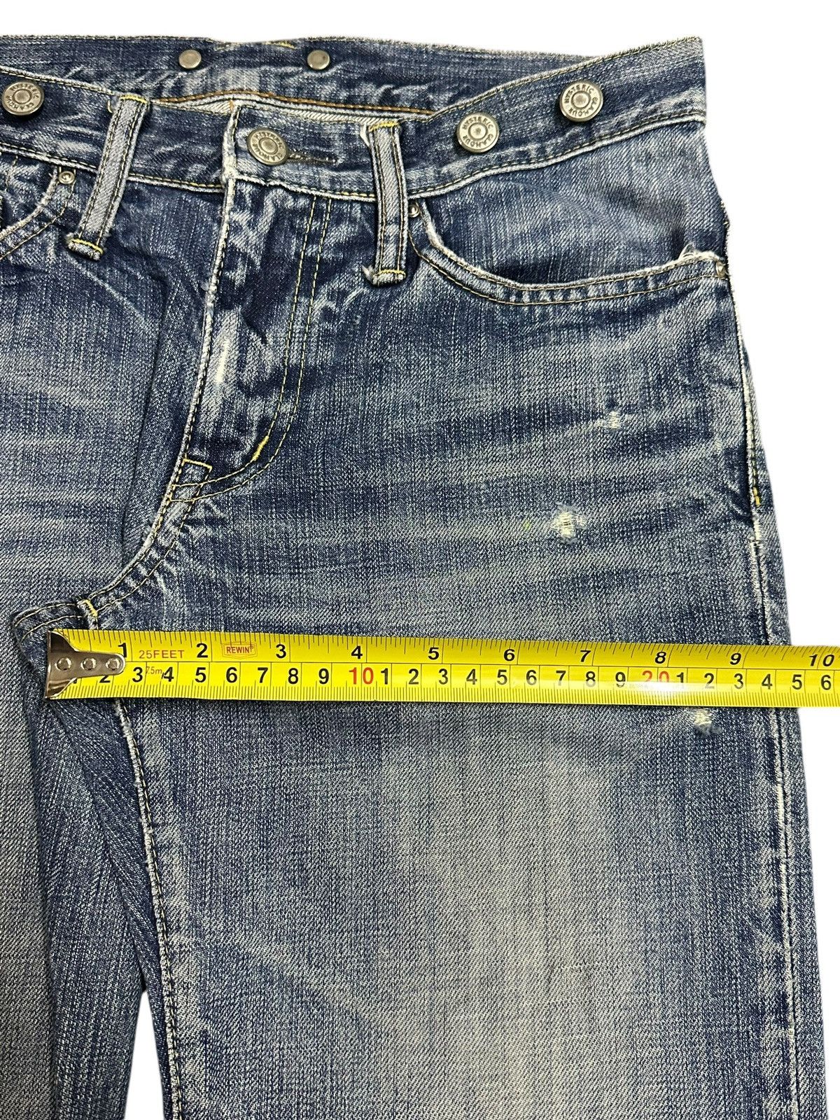 Hysteric Glamour Vintage Japan Hysteric Glamour Faded Wash Distressed Jeans Size US 29 - 15 Thumbnail