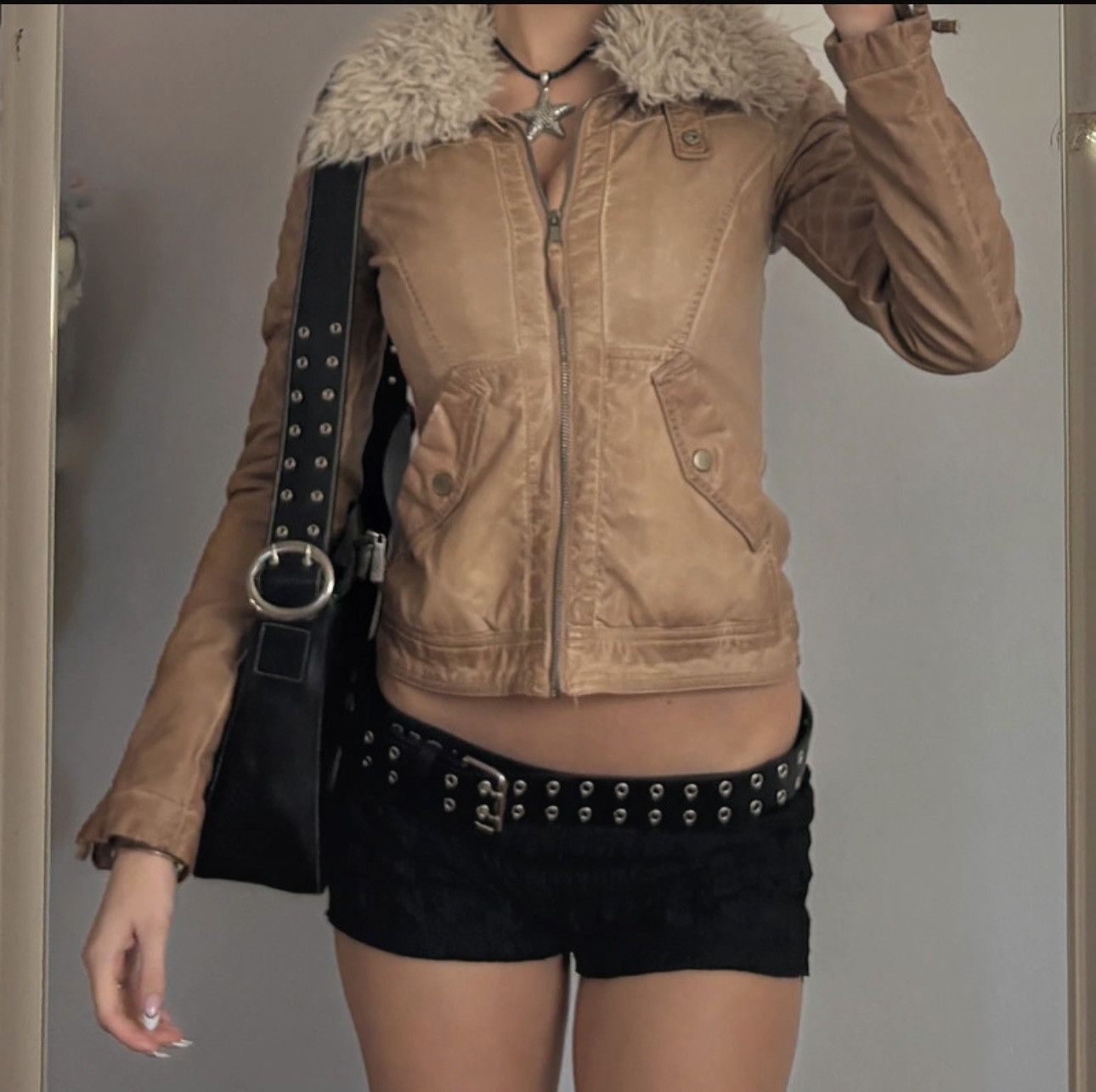 Japanese Brand Vintage Y2K Motorcycle Fur Collar Avantgarde Jacket Size US M / EU 48-50 / 2 - 3 Thumbnail