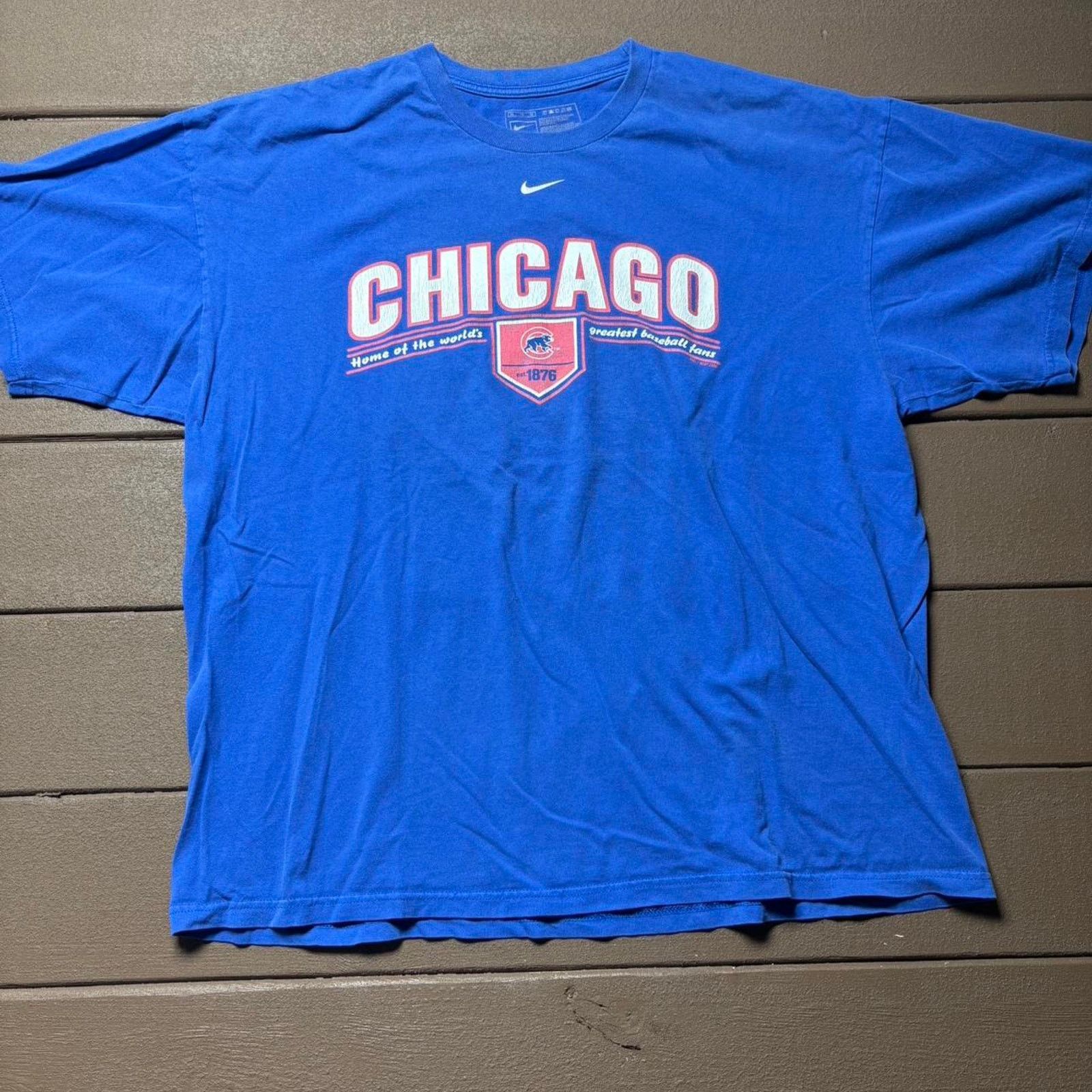 Nike Y2K Team Nike Chicago Cubs MLB Shirt Size US XL / EU 56 / 4 - 1 Thumbnail