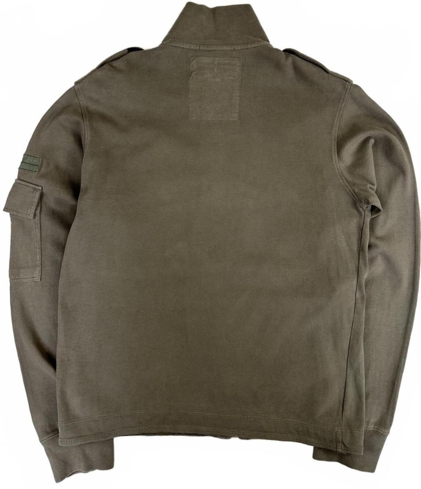 Stone Island Stone Island Denims Full Zip Jumper Khaki Green Medium Size US M / EU 48-50 / 2 - 4 Thumbnail