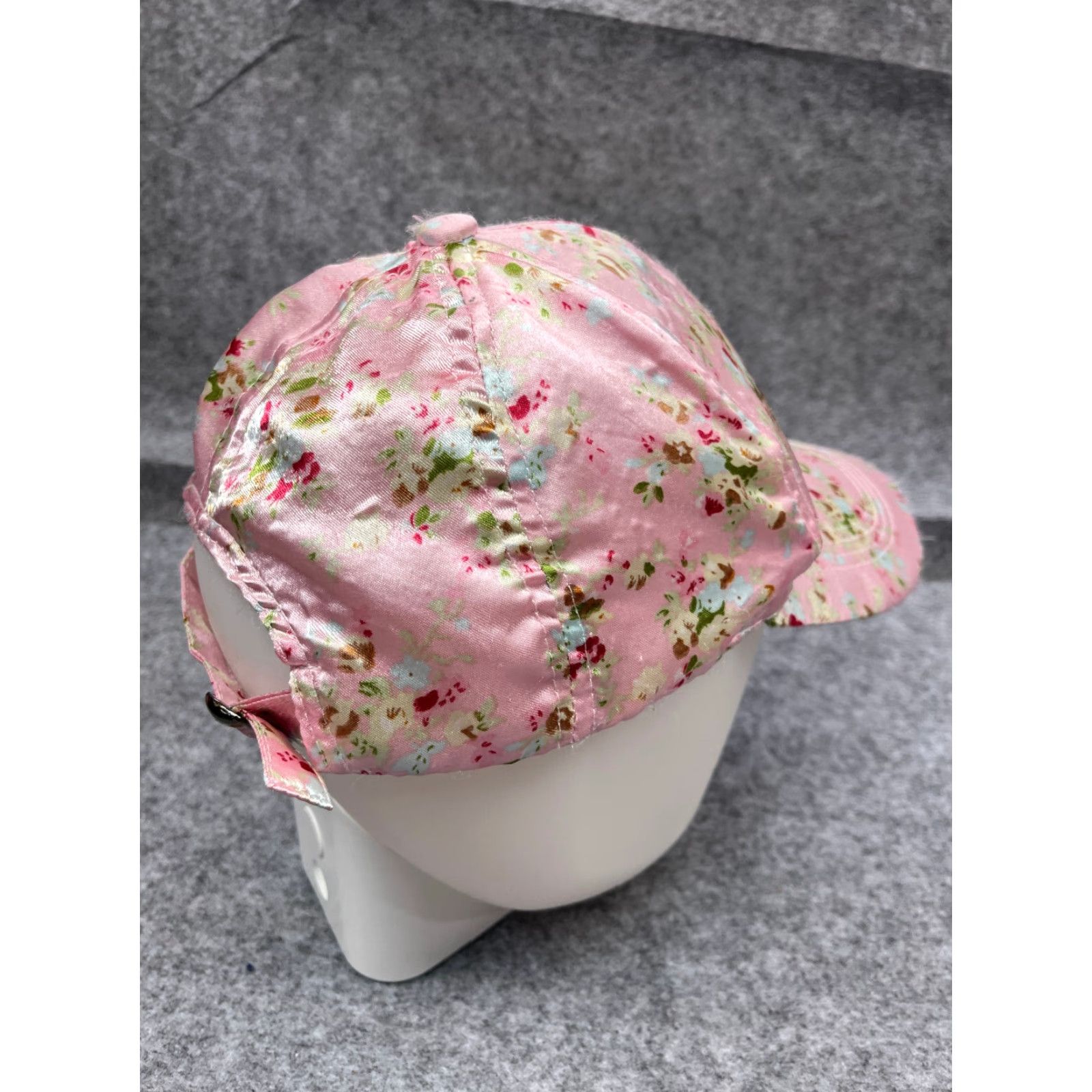 Vintage Lake Shore Drive Baseball Cap Hat Pink Floral One Size Womens Adjustable Strap Back Size ONE SIZE - 7 Thumbnail
