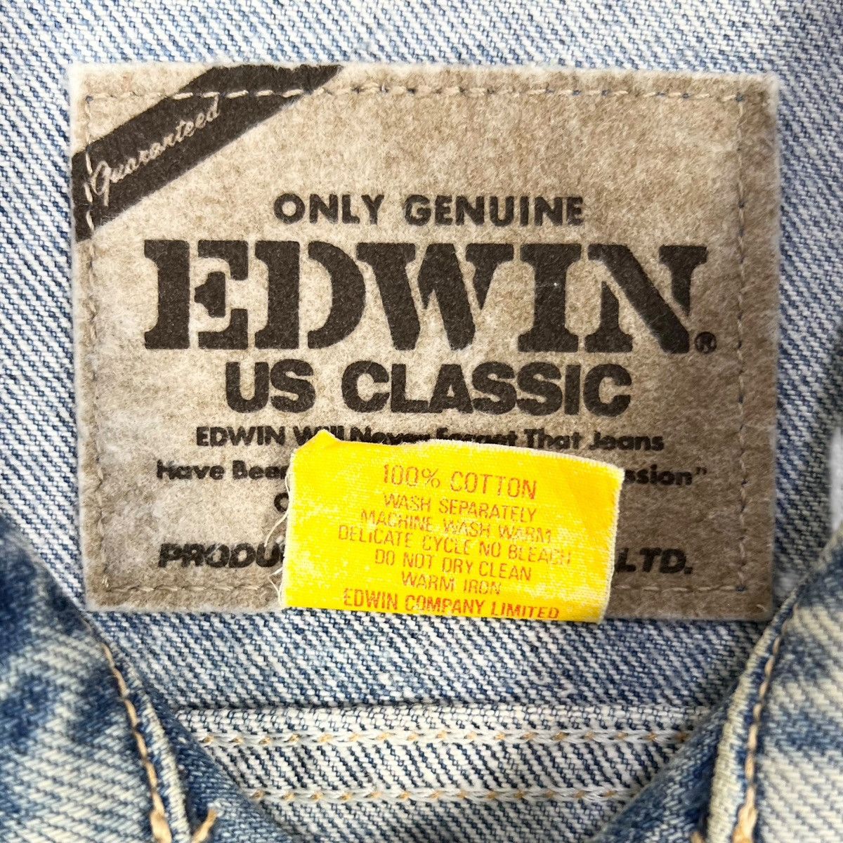Edwin × Vintage Vintage Edwin Denim Trucker Jacket Size US L / EU 52-54 / 3 - 10 Thumbnail