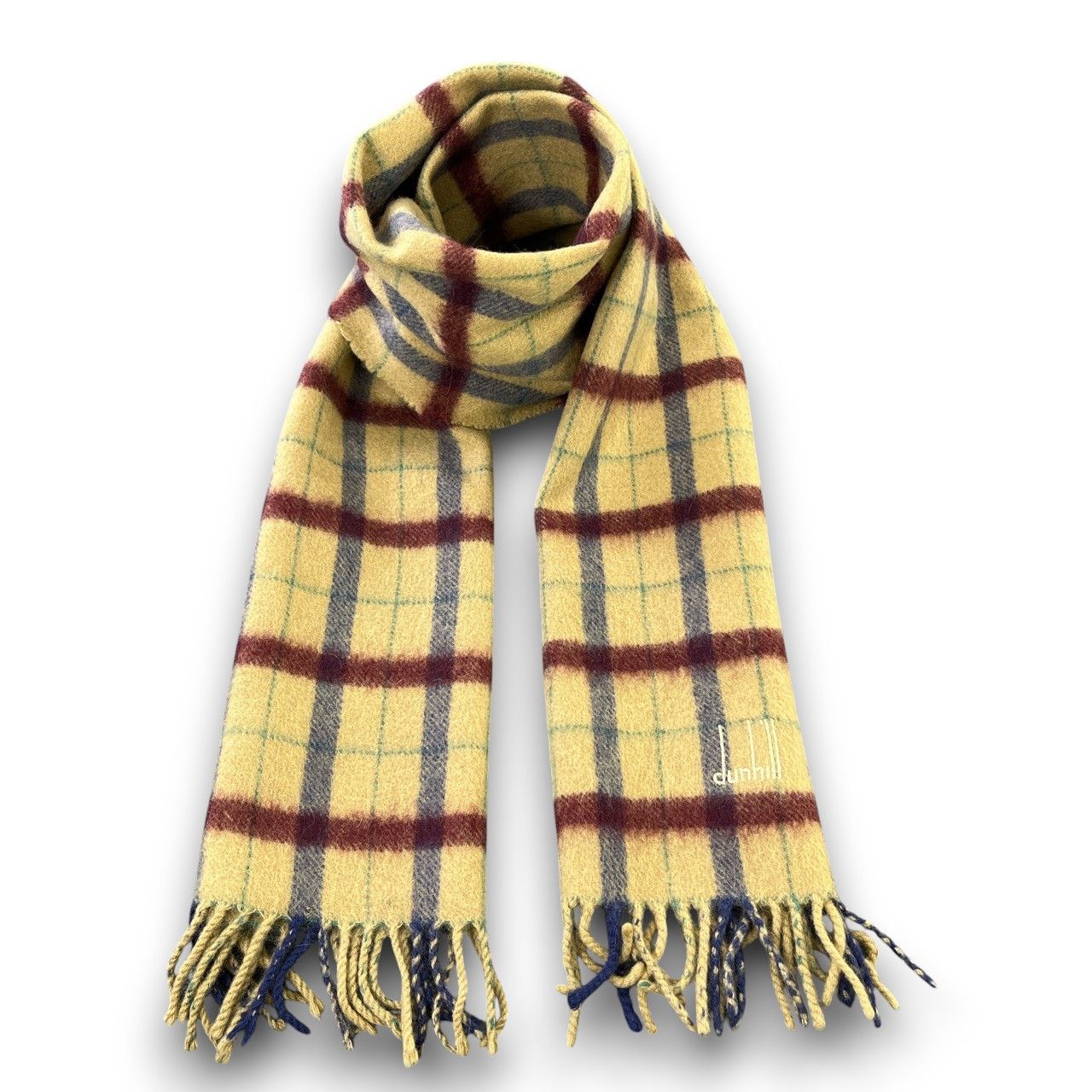 Vintage Dunhill Cashmere Scarf / Muffler / Neckwear T724