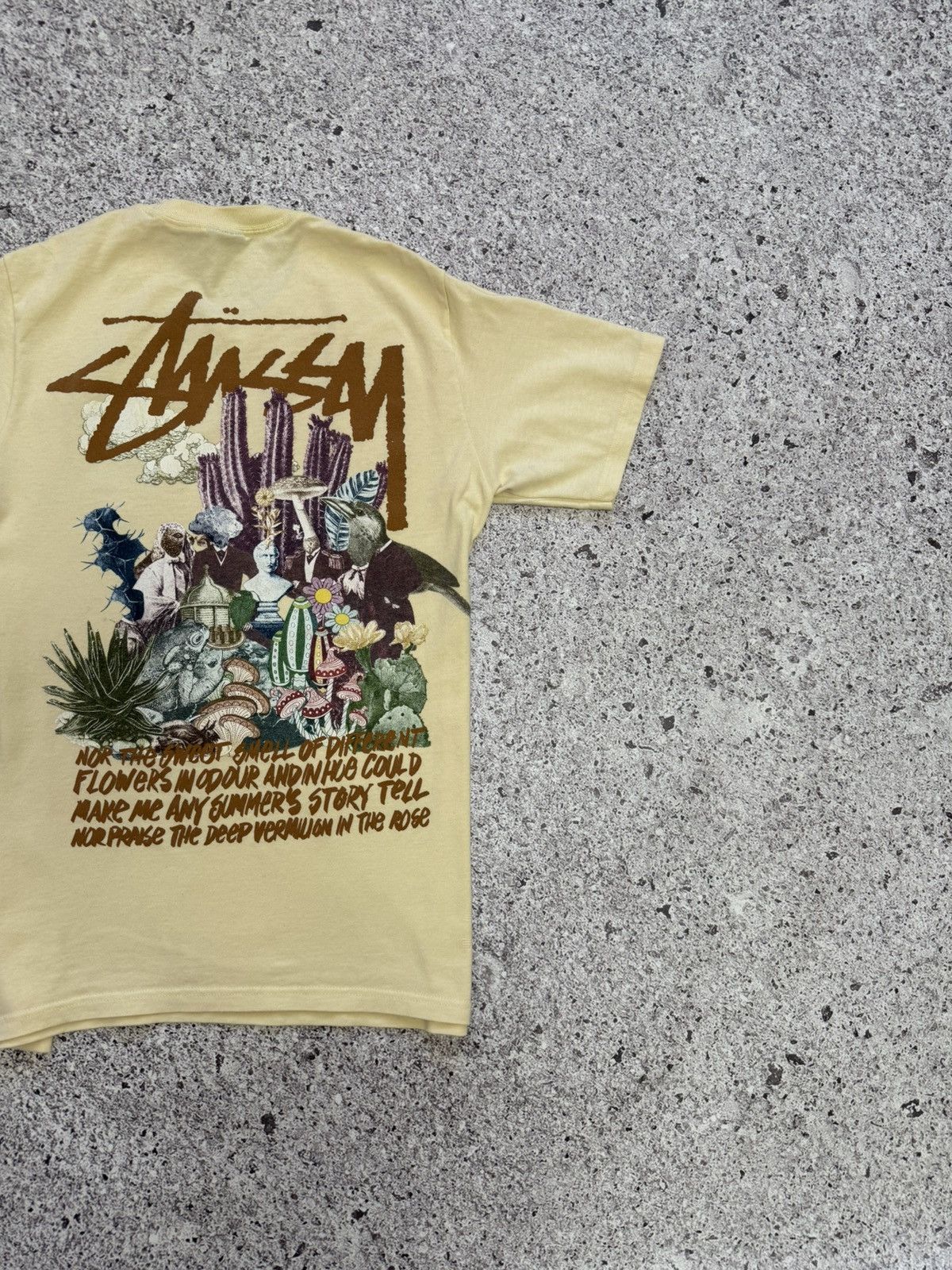 Stussy × Vintage Vintage 90’s Stussy Psychedelic Made In USA T-Shirt Y2K Hype Size US S / EU 44-46 / 1 - 3 Thumbnail