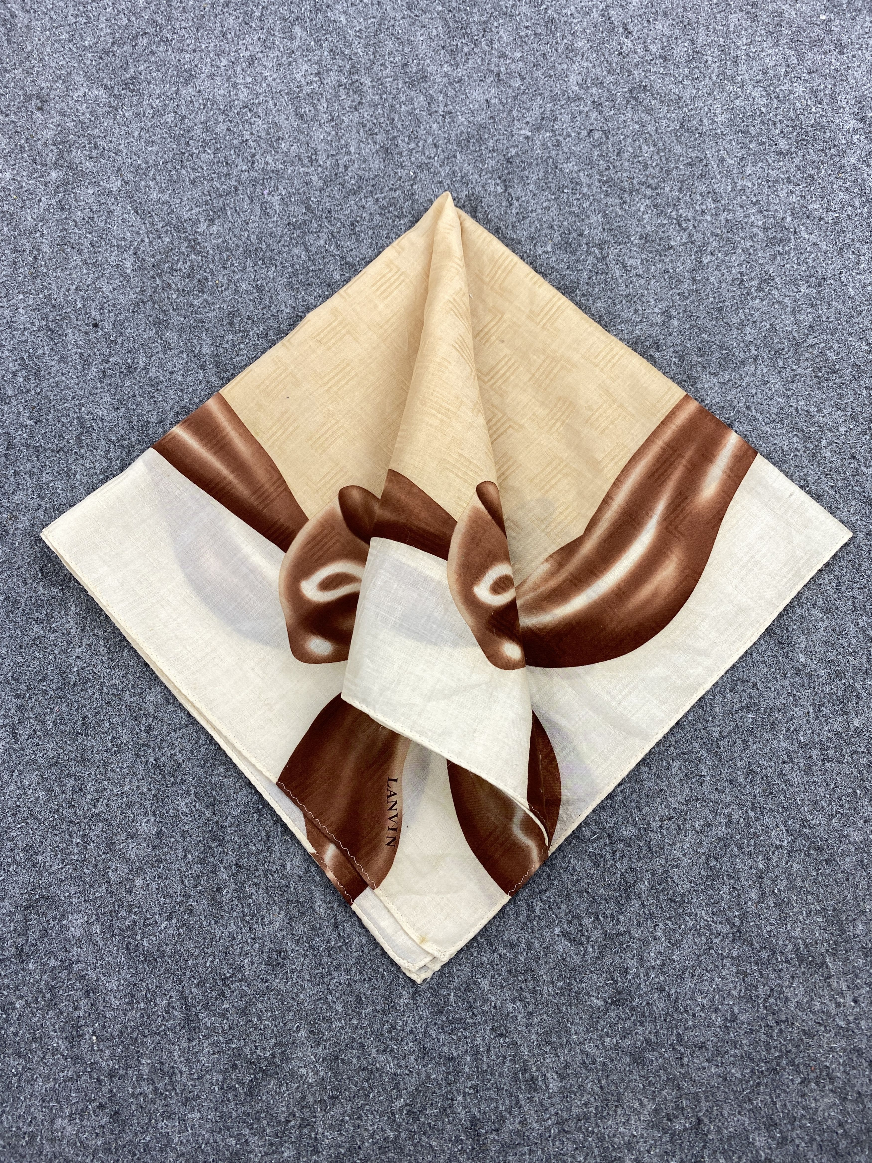 Lanvin Vintage Lanvin Handkerchief / Neckerchief KT0285 Size ONE SIZE - 3 Thumbnail